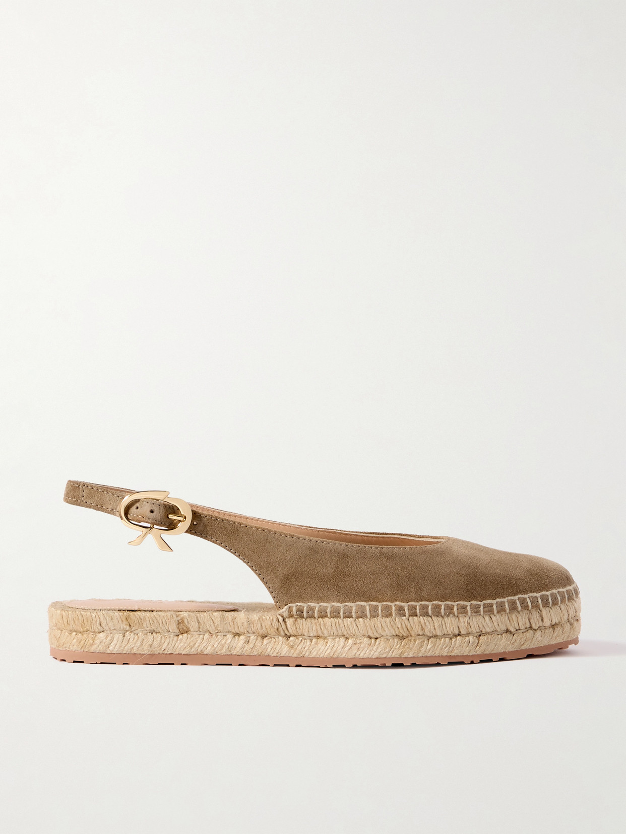 Gianvito Rossi Paz Suede Slingback Espadrilles