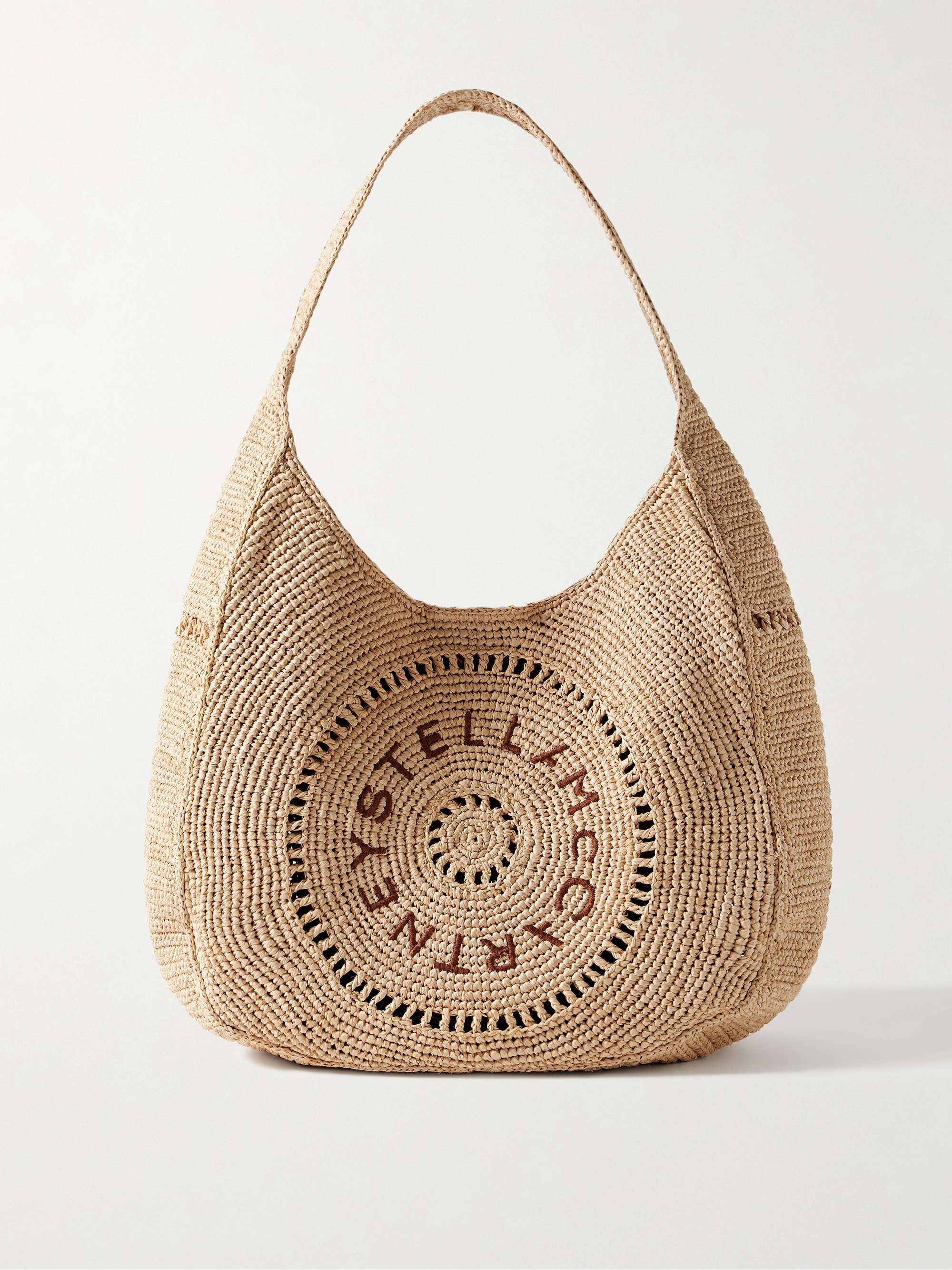 STELLA MCCARTNEY ラフィア トートバッグ 刺繍入り | NET-A-PORTER STELLA MCCARTNEY ラフィア トートバッグ 刺繍入り | NET-A-PORTER