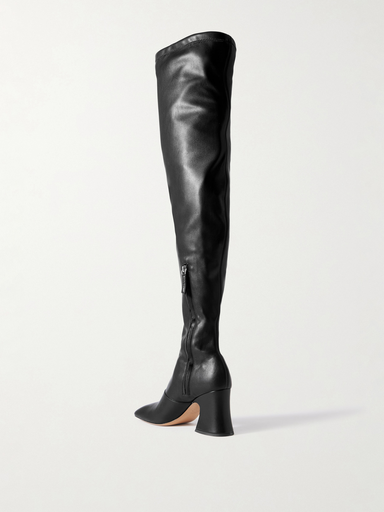 Chloé Black Leather Boots In Black