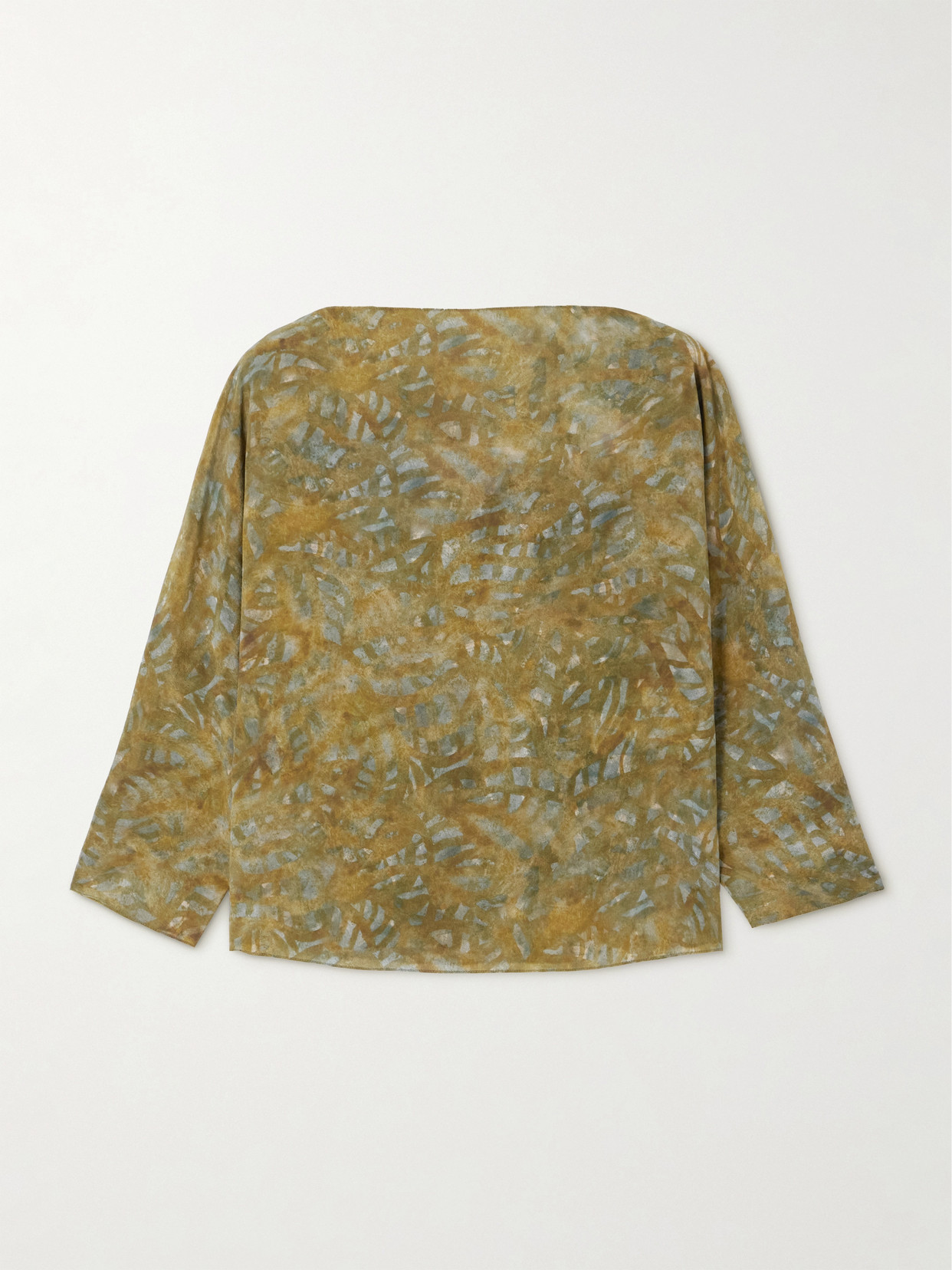 Cortana Printed Silk-crepe Top