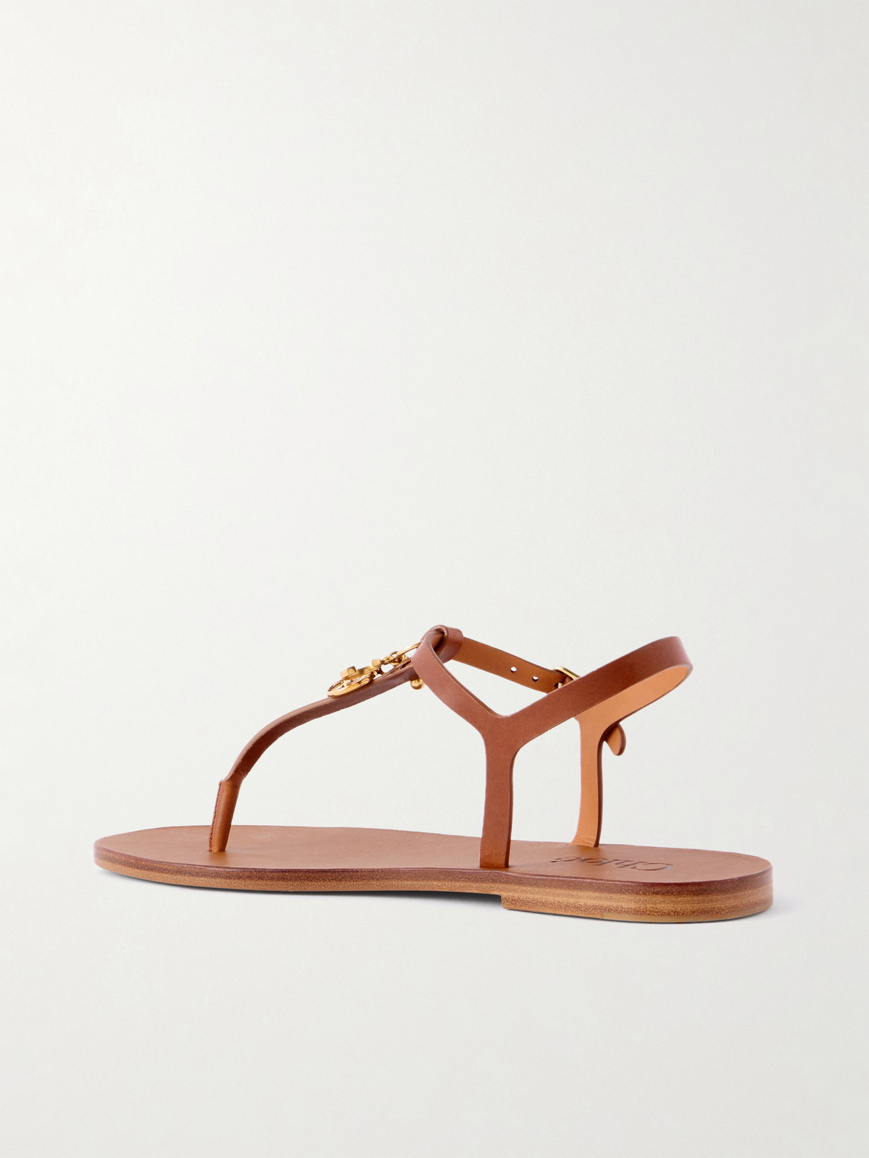 Chloé Charms Embellished Leather Sandals