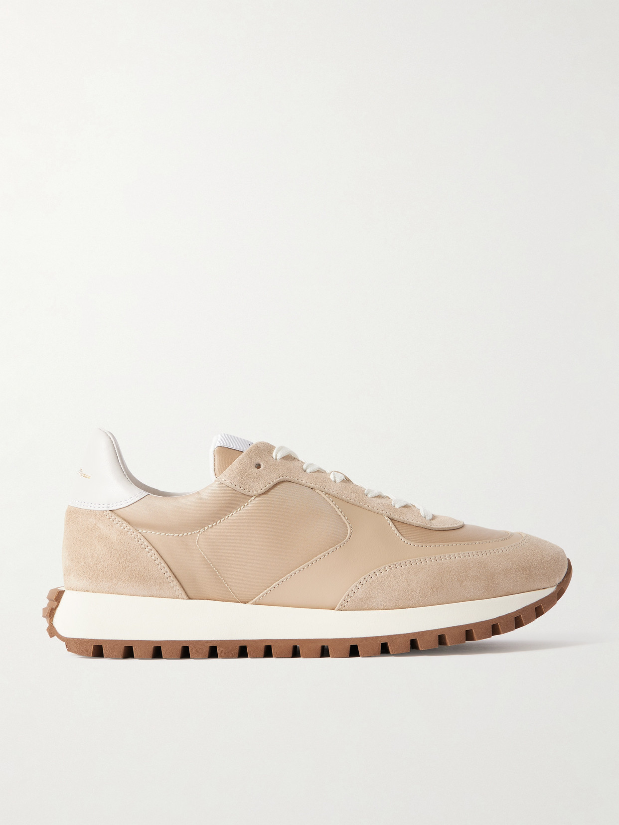 Gianvito Rossi Gravel Suede, Leather And Shell Sneakers
