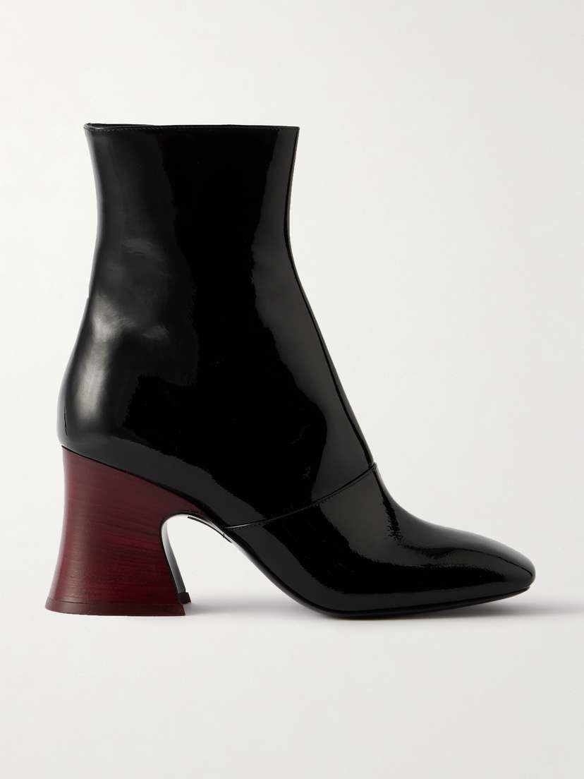 Chloé Janis Patent-leather Ankle Boots