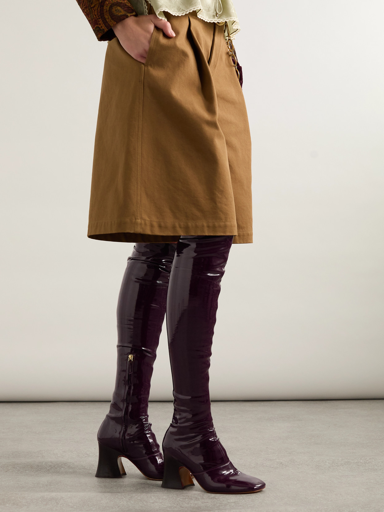 Chloé Janis Glossed Over-the-knee Boots