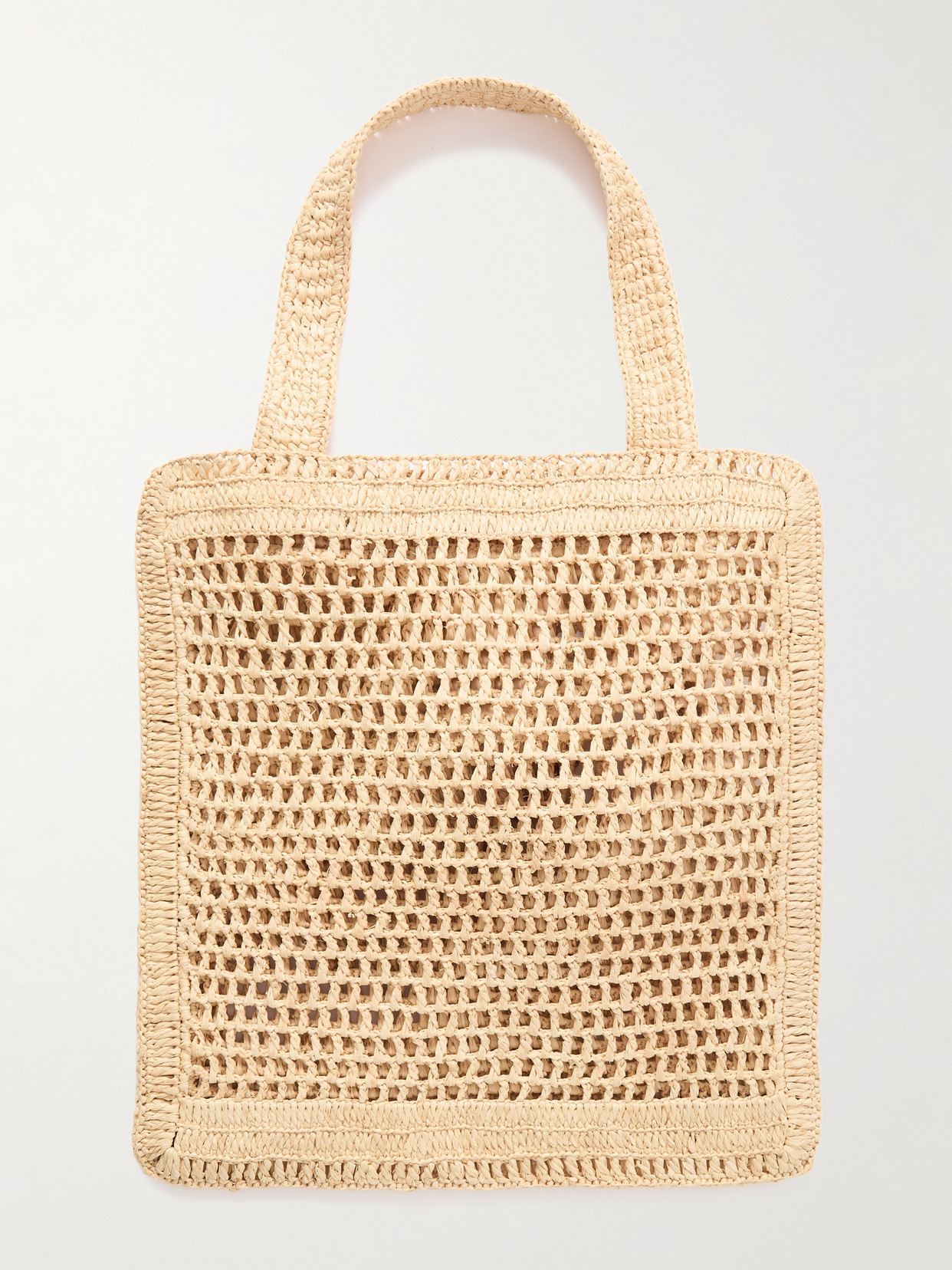 Chloé Summer Banana Embellished Raffia Tote