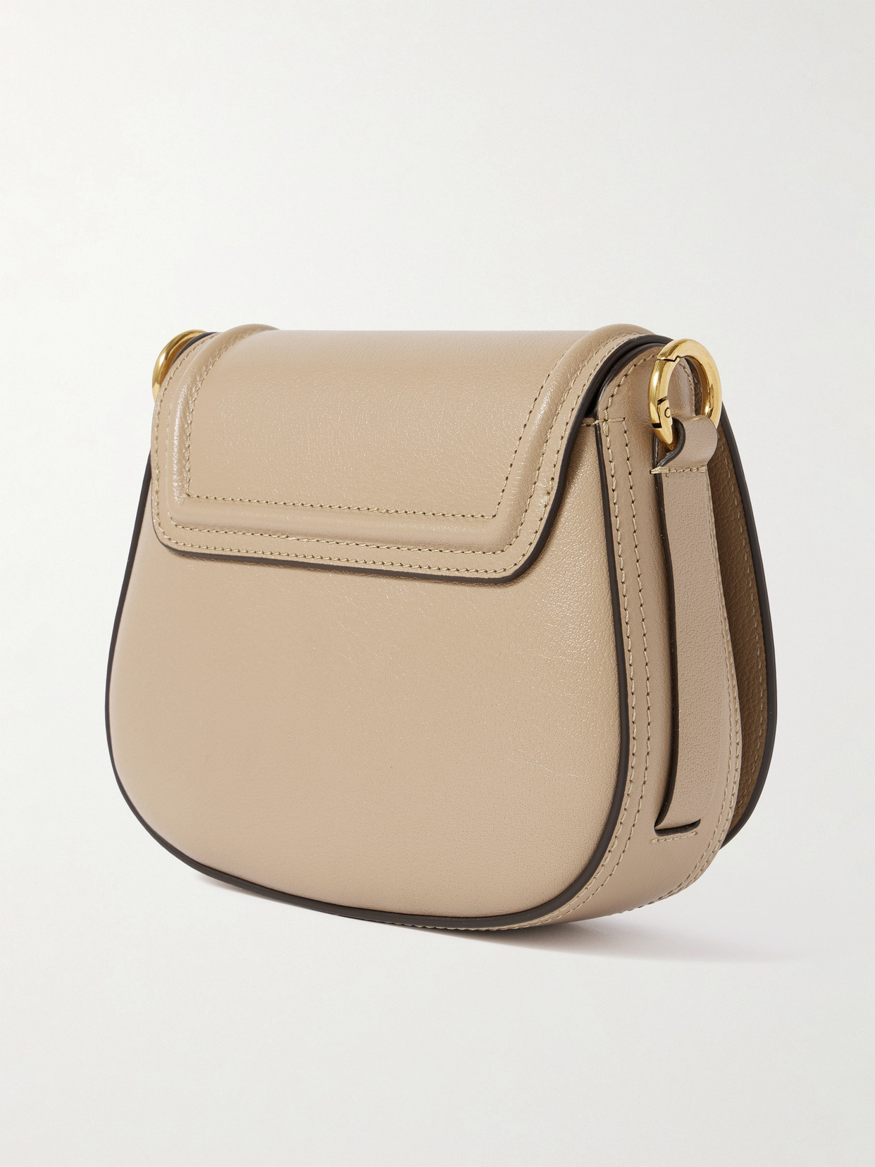 Chloé Horse Medal Small Textured-leather Shoulder Bag