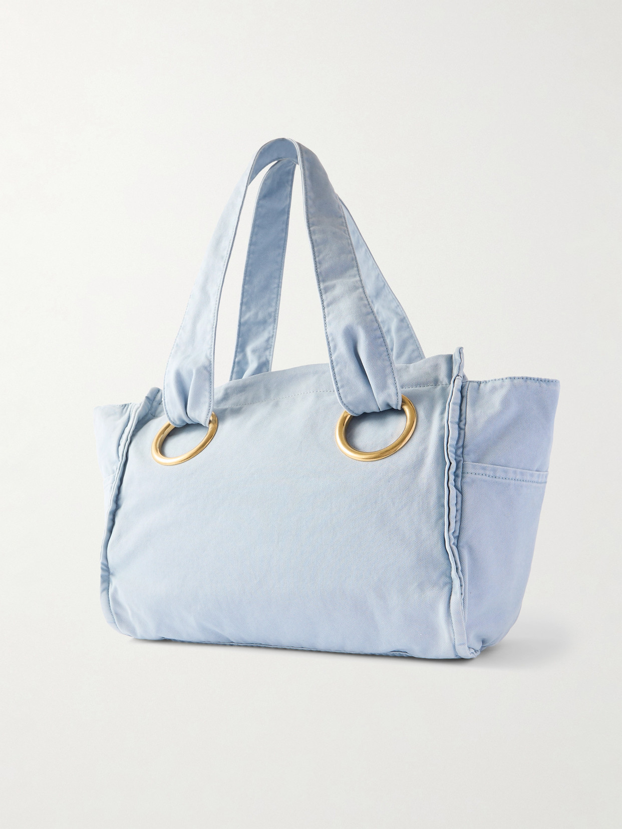 CHLOÉ PLAGE PRINTED COTTON-CANVAS TOTE 