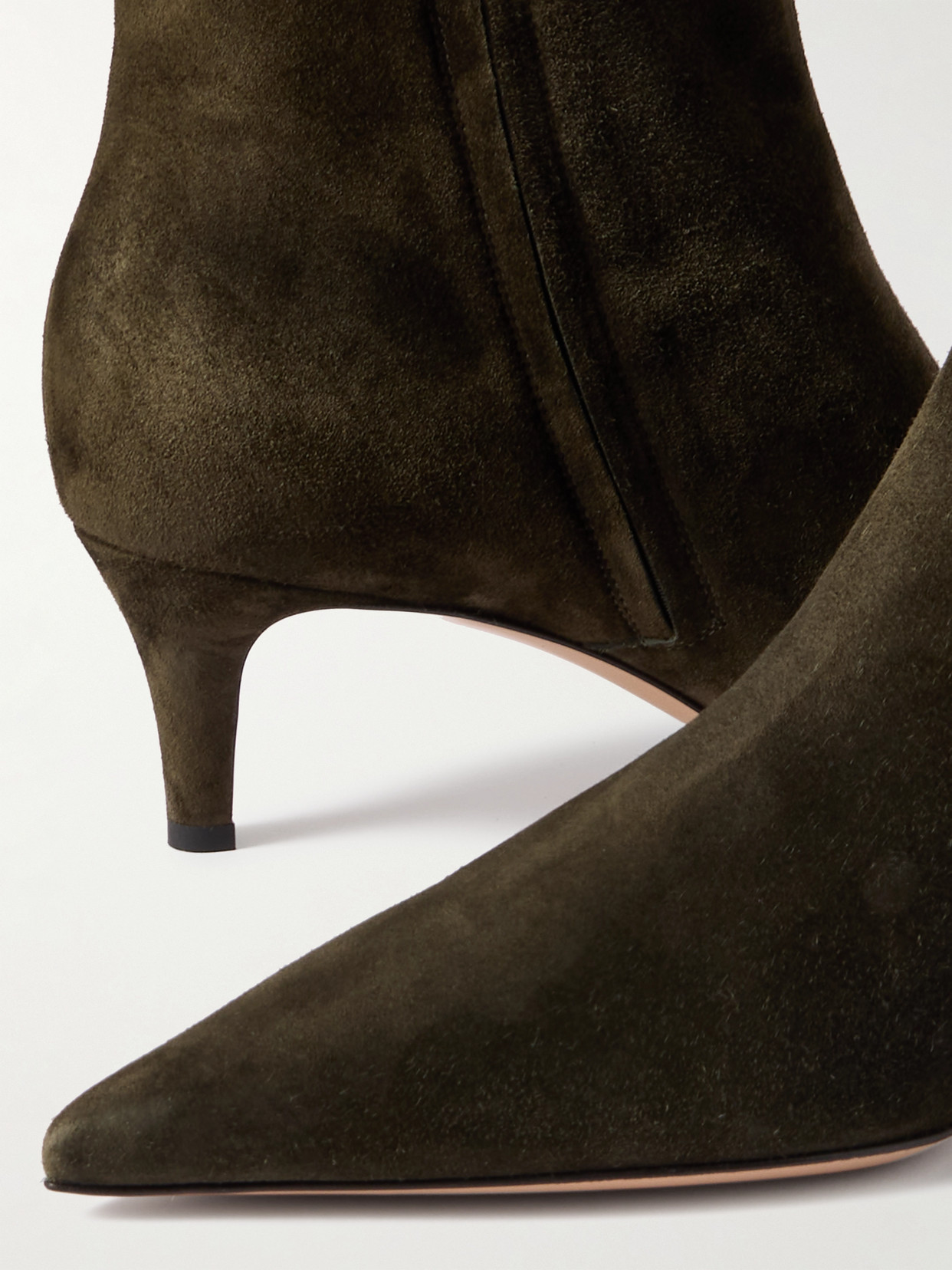 Gianvito Rossi Levy 55 Suede Ankle Boots