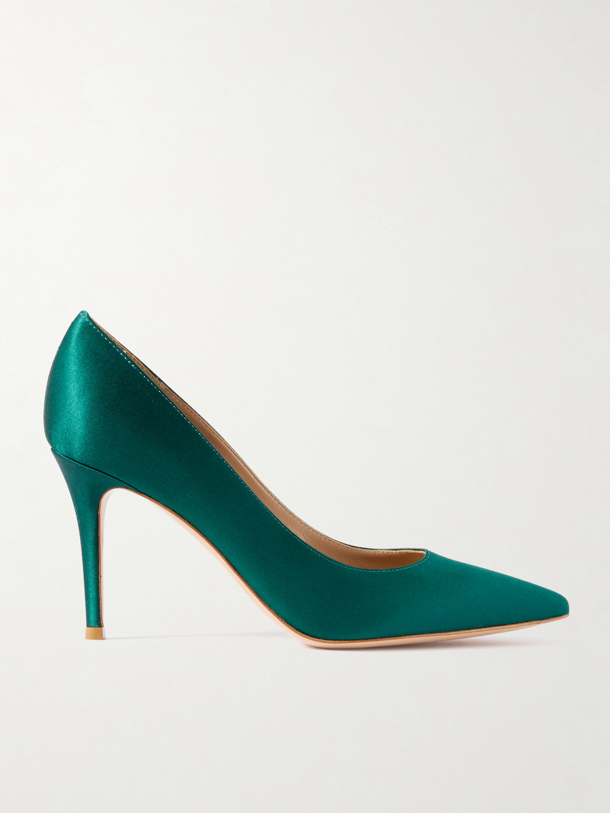 Gianvito Rossi - Gianvito 85 Satin Pumps - Emerald
