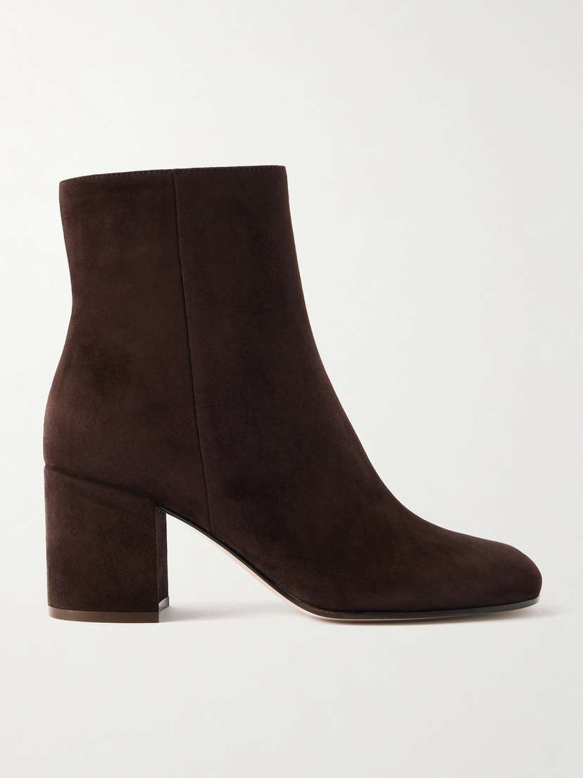 Gianvito Rossi Joelle 70 Suede Ankle Boots