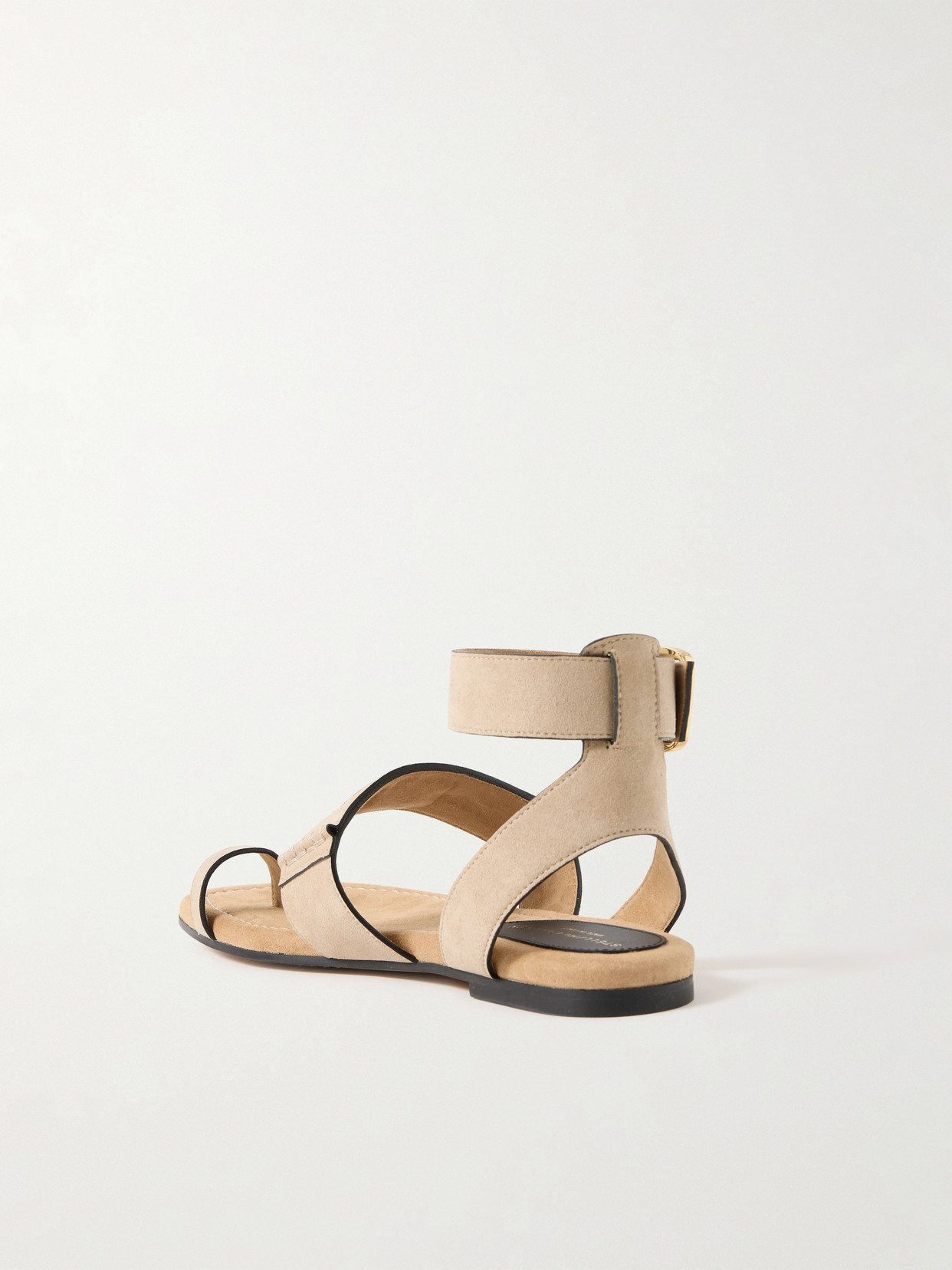 Stella Mccartney Gaia Buckled Brushed Vegan Sandals