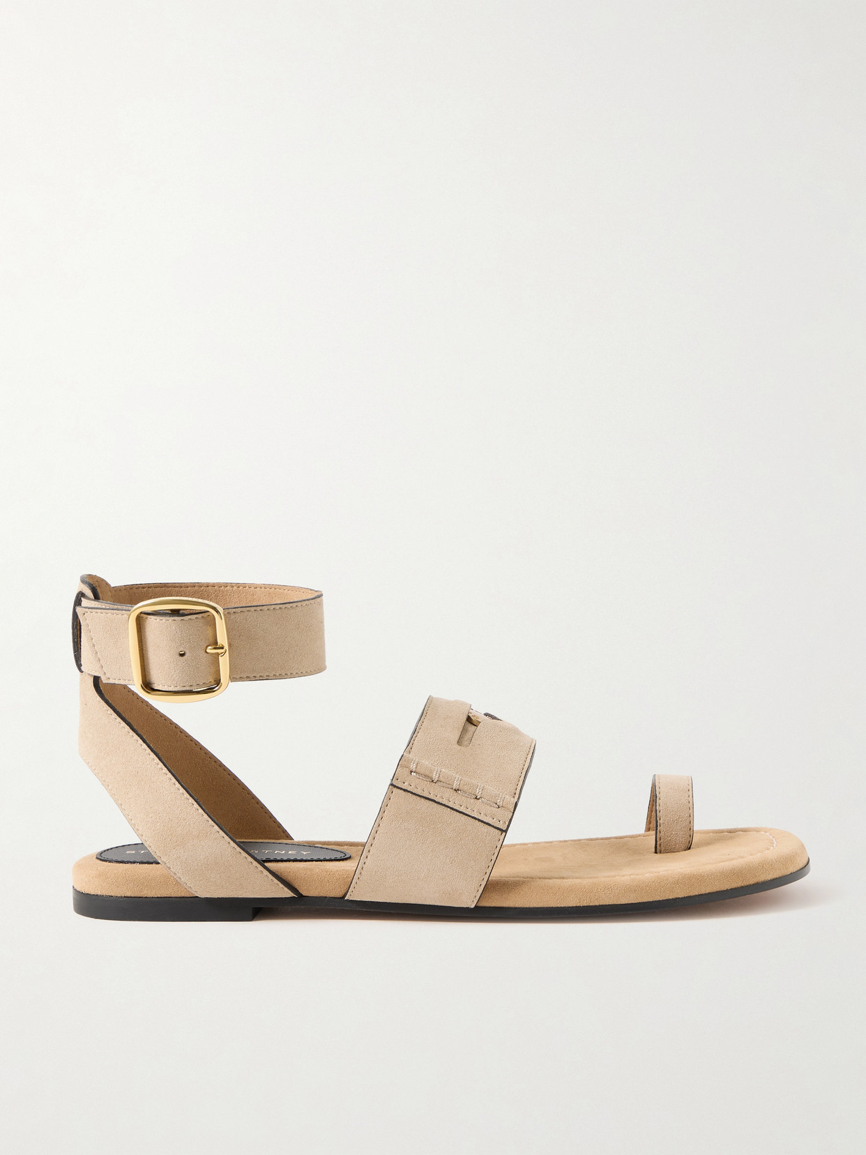 Stella Mccartney Gaia Buckled Brushed Vegan Sandals