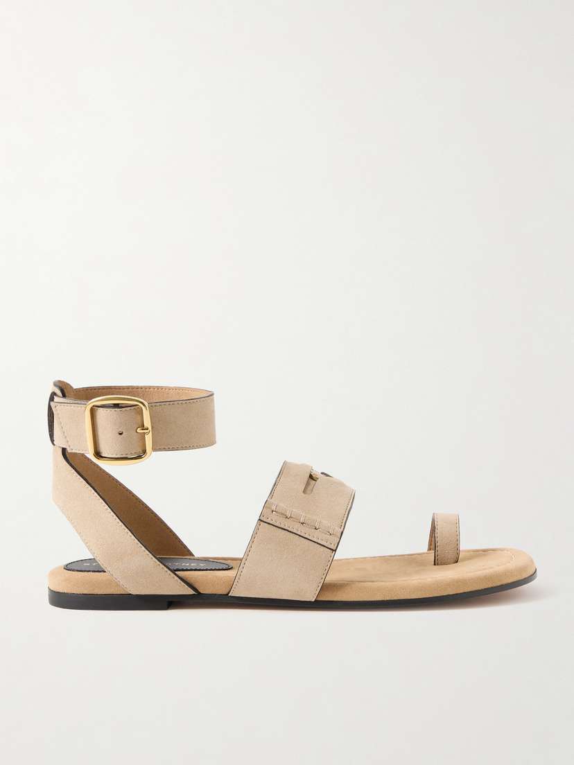 Stella McCartney Gaia Buckled Brushed Vegan Sandals