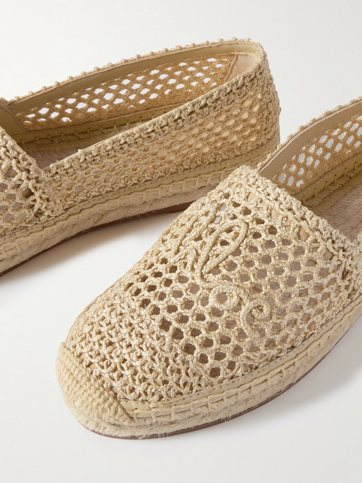 Chloé Isla Crocheted Espadrilles