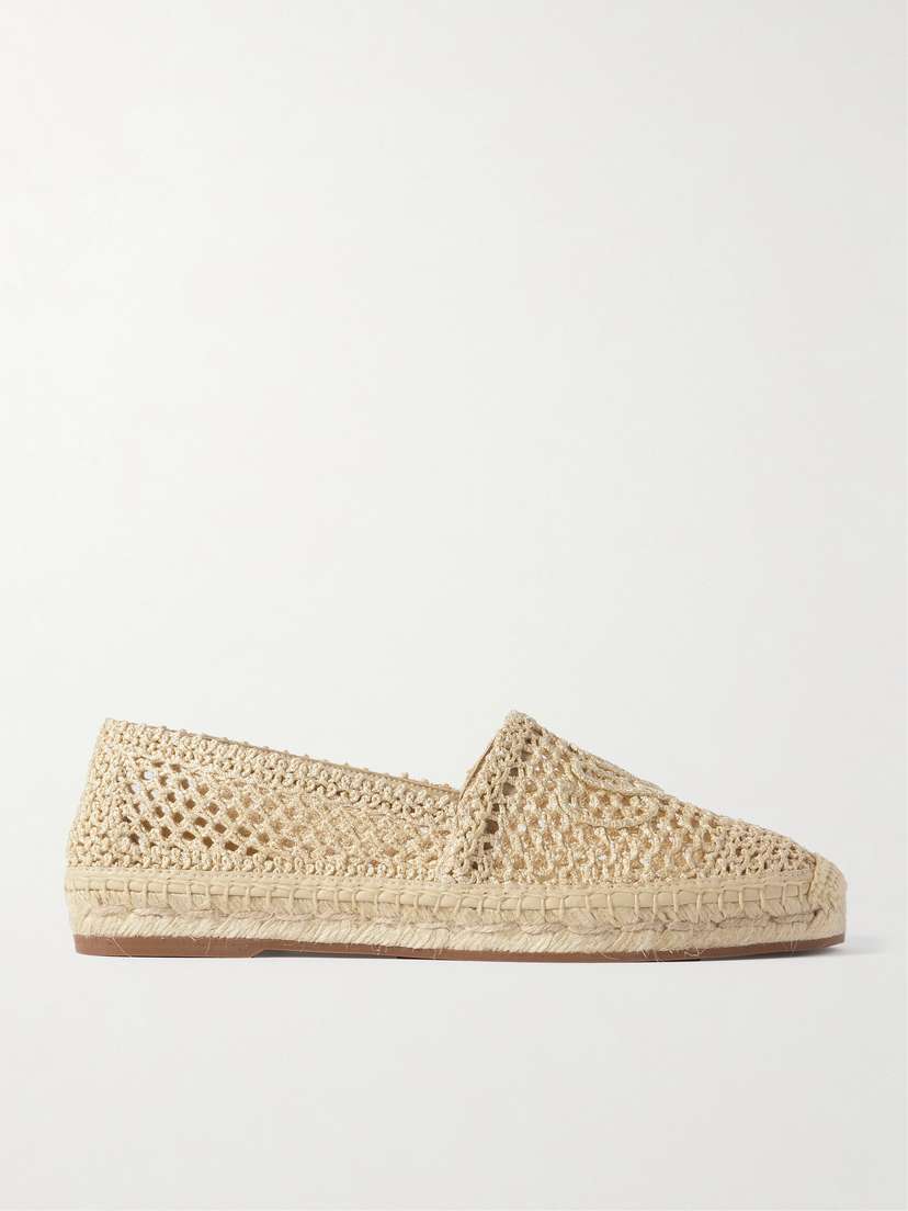 Chloé Isla Crocheted Espadrilles