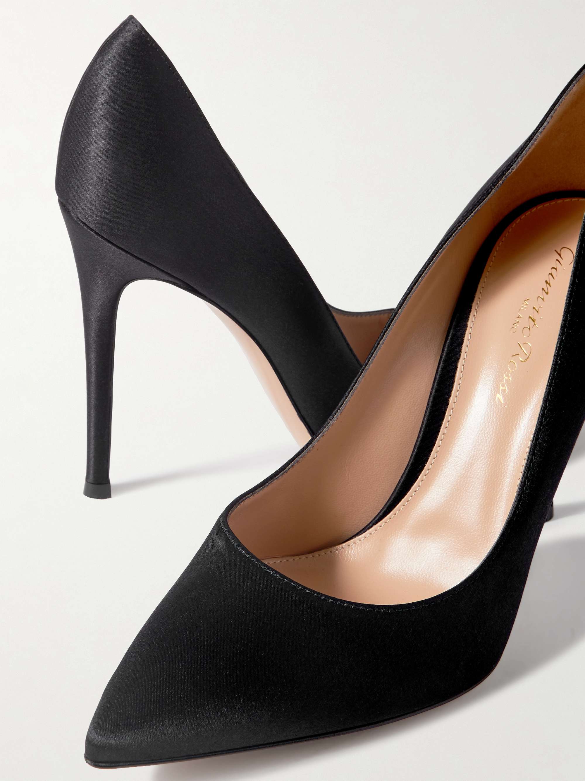 新品GianvitoRossiヒールパンプス黒Gianvito105ロジェマノロ