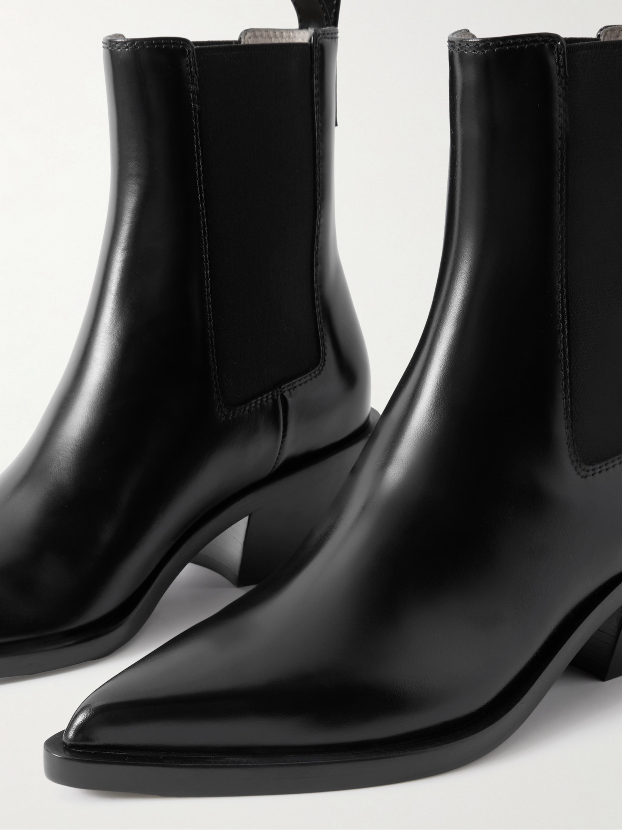 Wylie Dover 45 Glossed-Leather Chelsea Boots