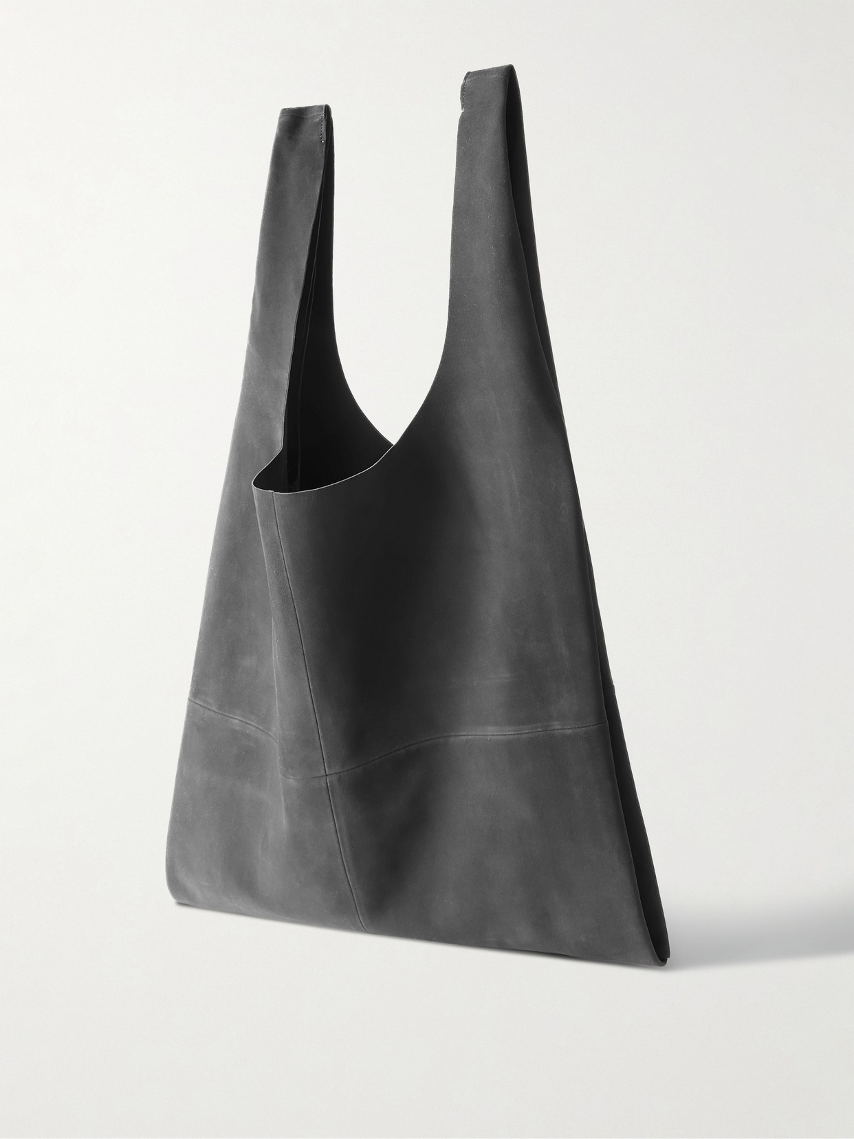 Cortana U Xl Debossed Suede Tote In Gray