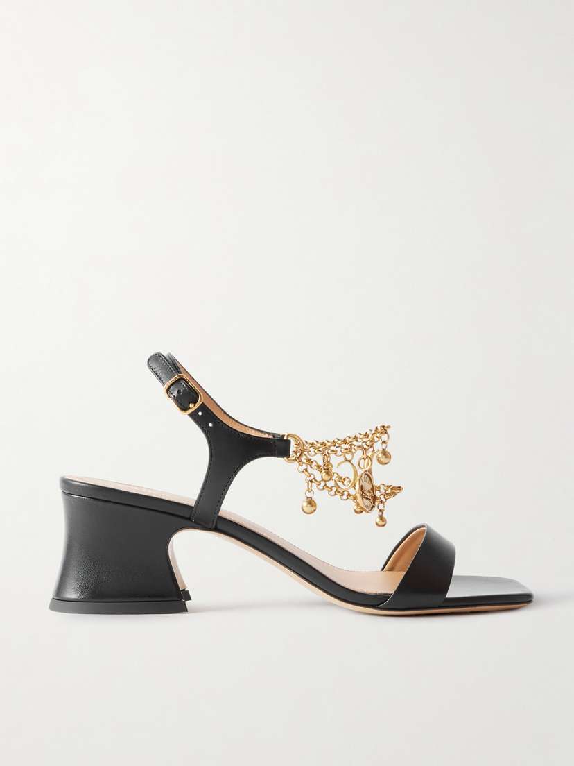 Chloé Embellished Leather Sandals