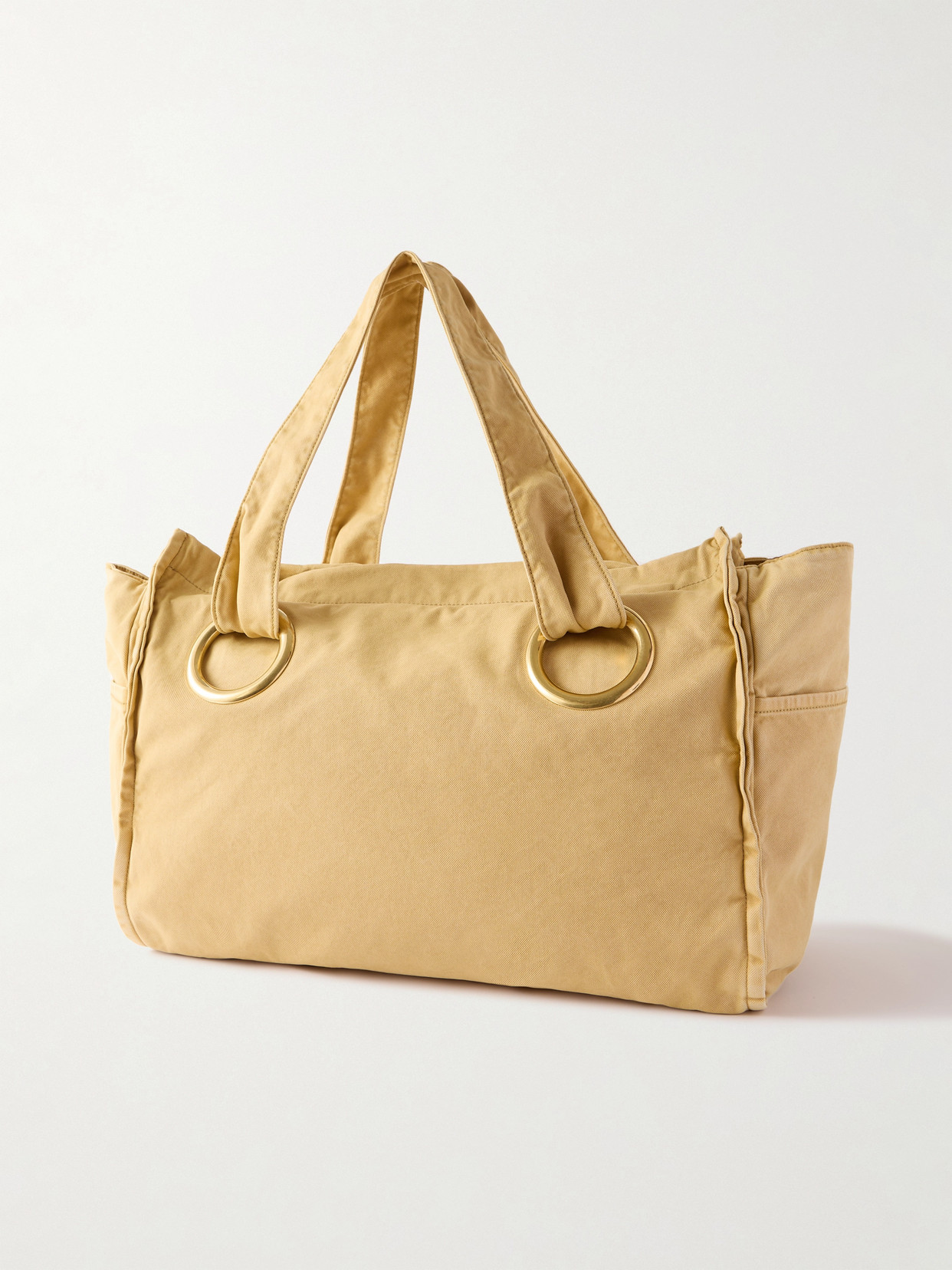 CHLOÉ PLAGE PRINTED COTTON-CANVAS TOTE 
