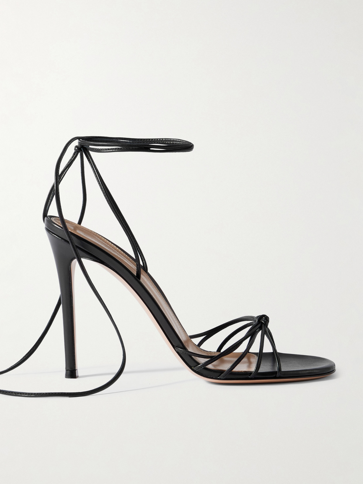 Gianvito Rossi 85 Lace-up Leather Sandals
