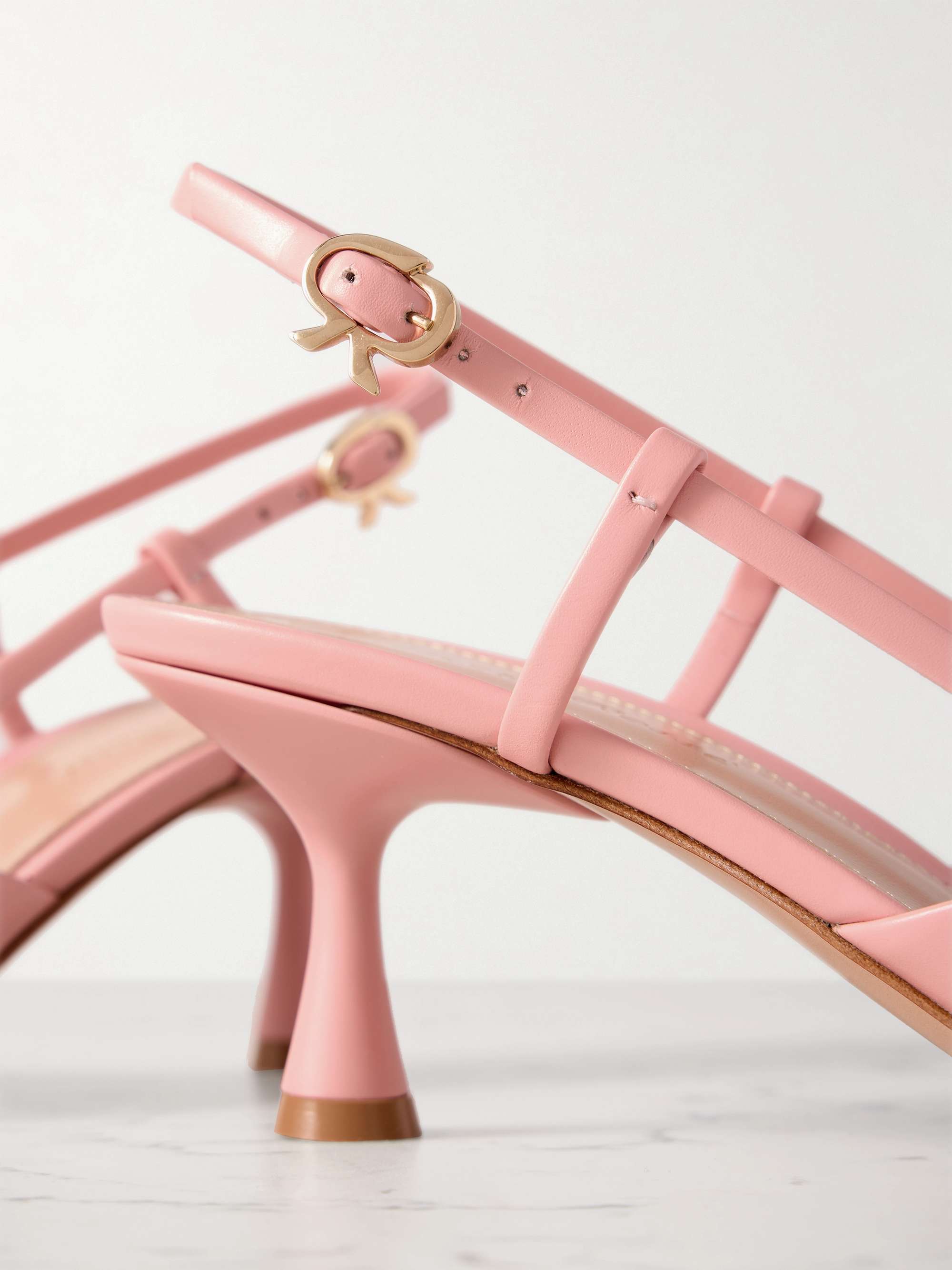 GIANVITO ROSSI Ascent 55 leather slingback pumps