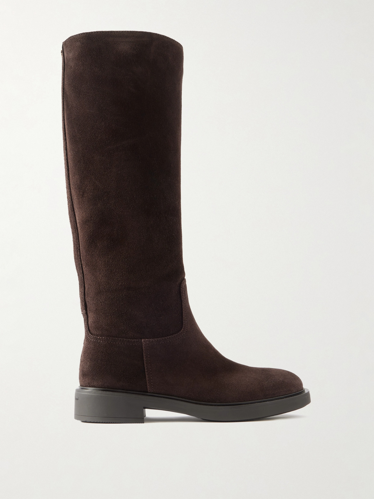 Gianvito Rossi Ascott 20 Suede Knee Boots In Brown