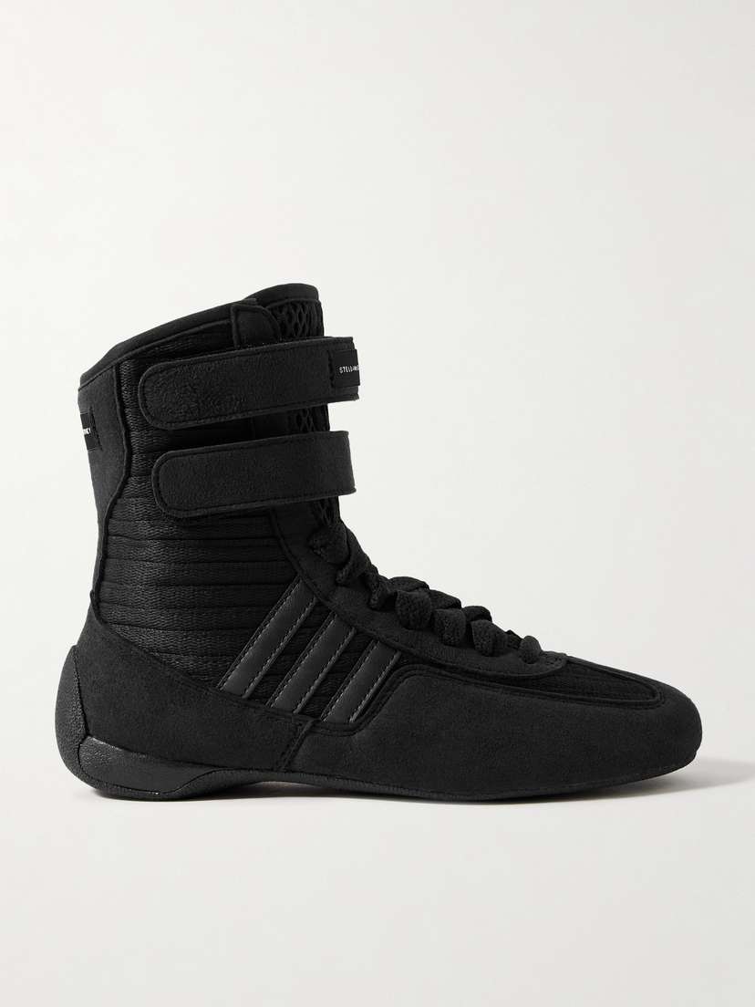 Stella McCartney Rasant 2.0 Vegan And Mesh-trimmed Canvas High-top Sneakers