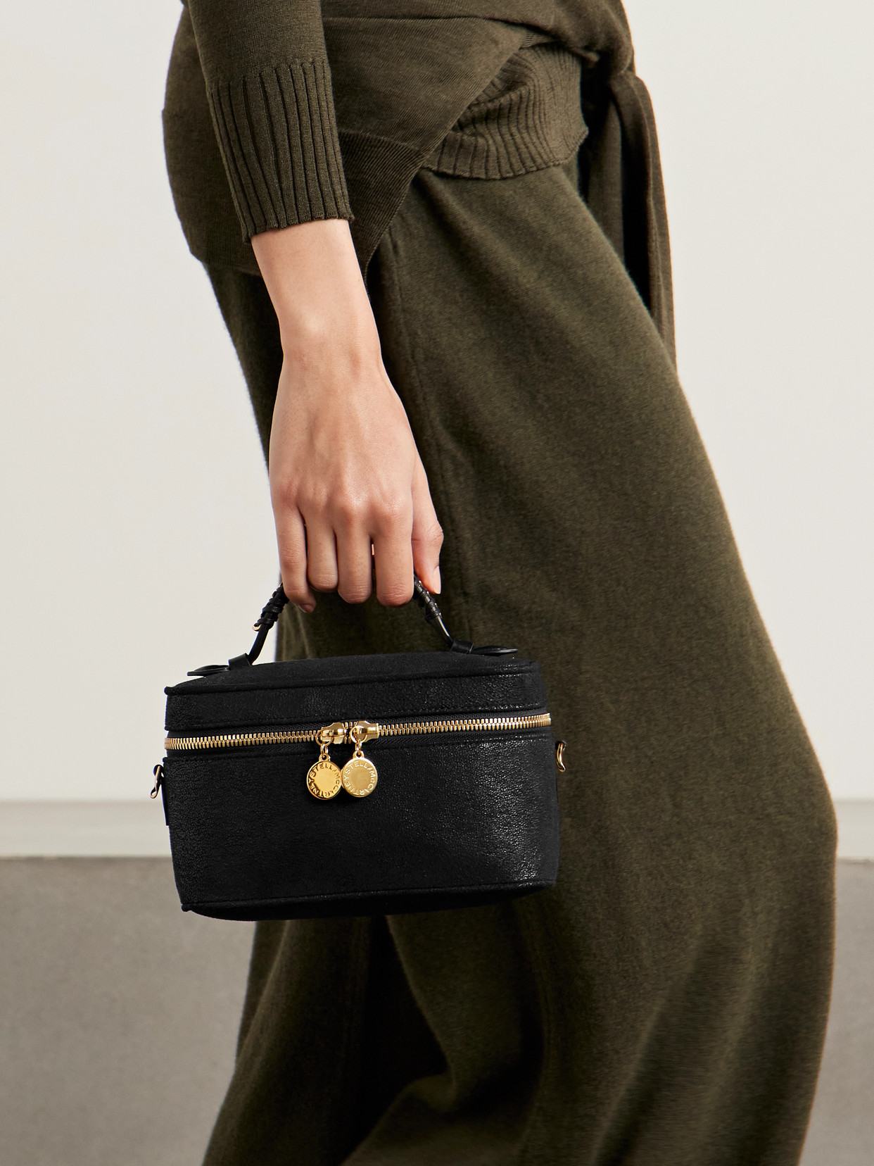 Stella Mccartney Falabella Chain-embellished Brushed Shoulder Bag