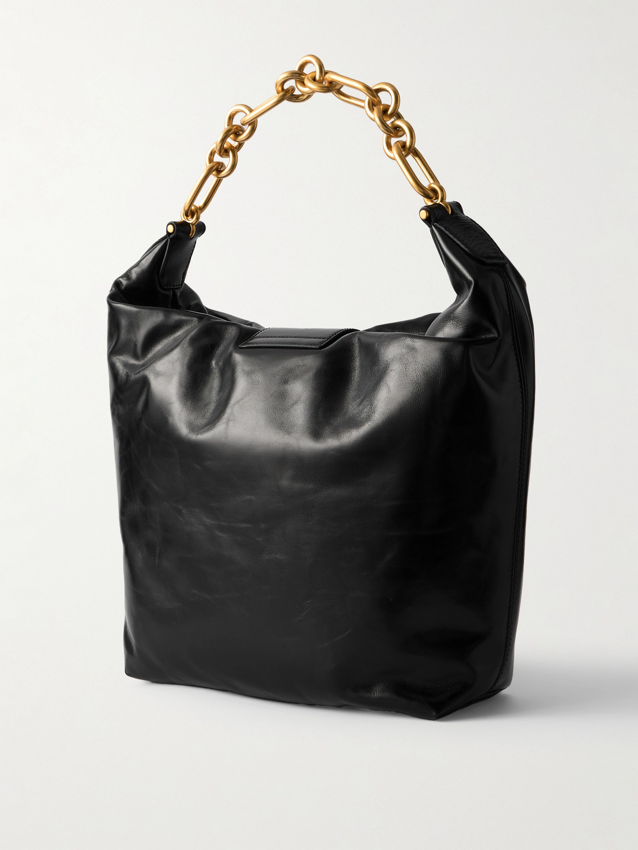 Balmain Sync Leather Shoulder Bag