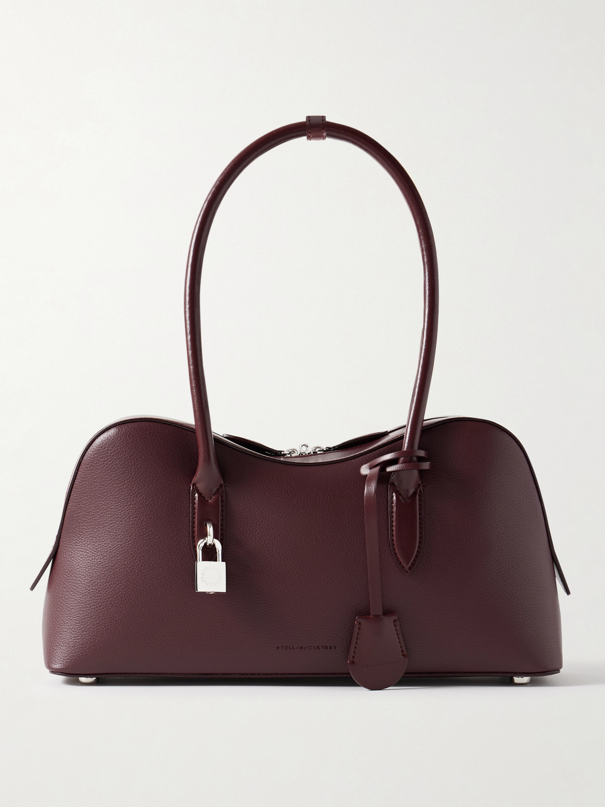 Stella Mccartney Ryder Logo-embossed Embellished Textured Vegan Tote