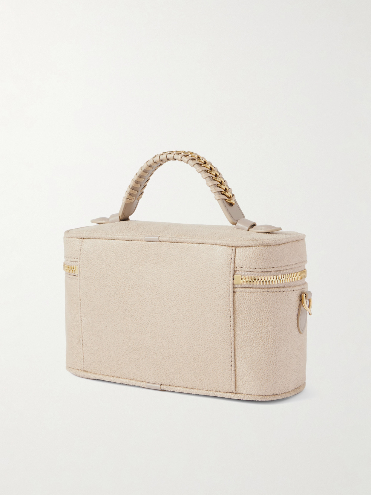 Stella Mccartney Falabella Chain-embellished Shoulder Bag In Neutral