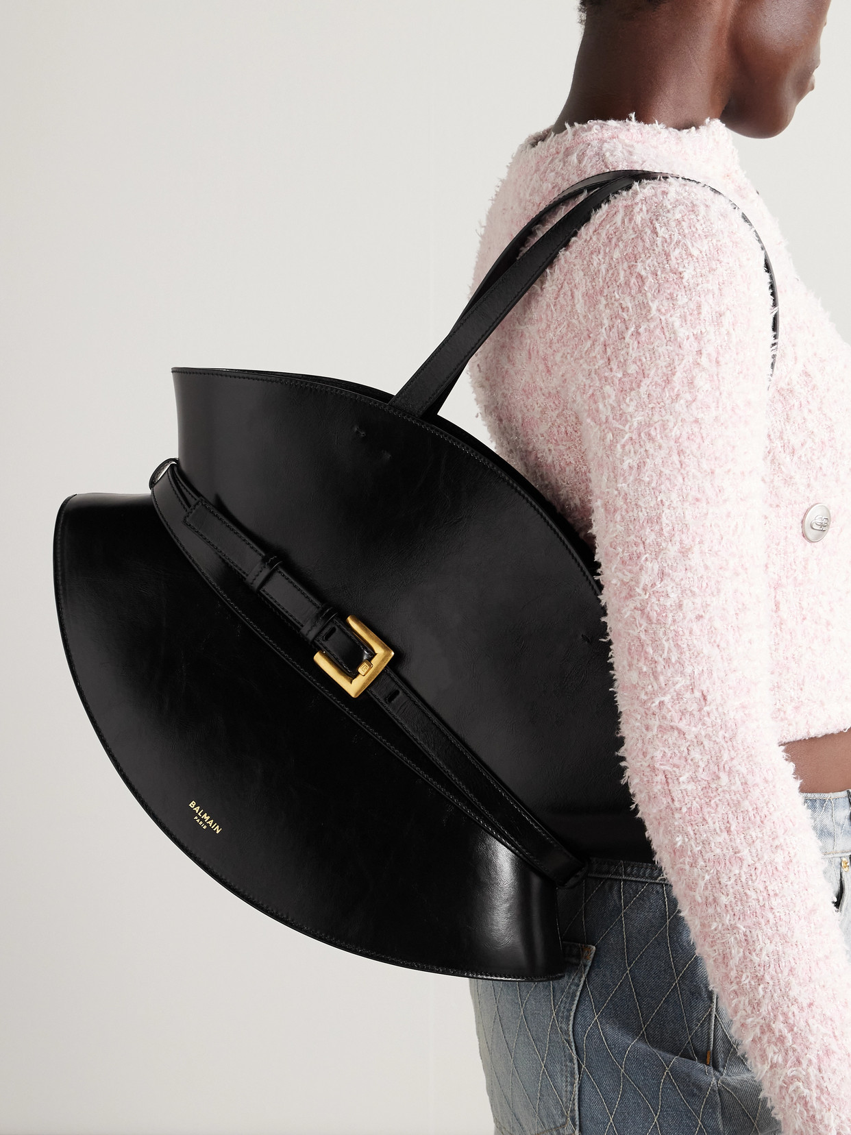 Balmain Medium Shuffle Shoulder Bag