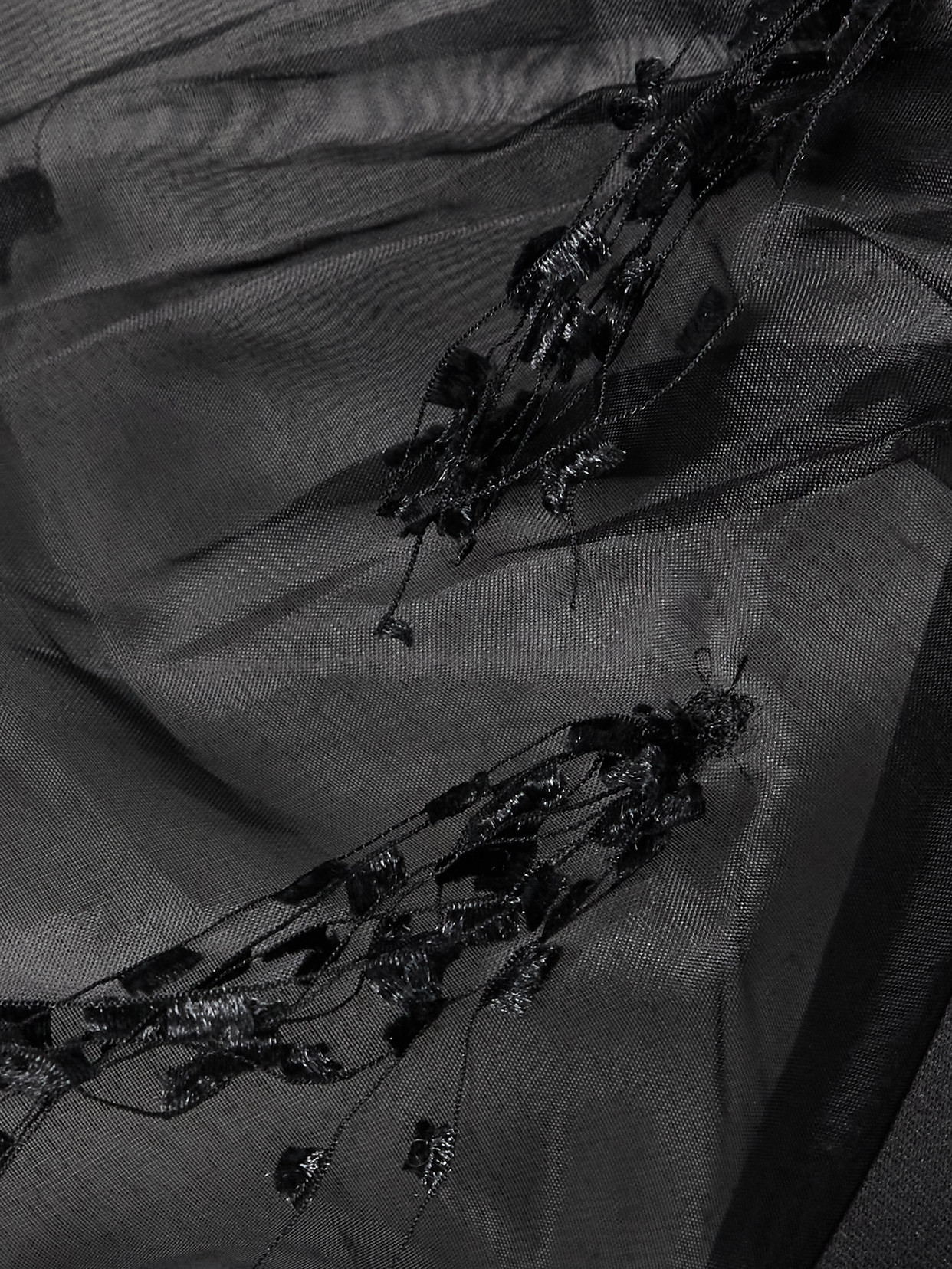 Ganni Woman Mini Dress Black Size 4 Recycled Polyester In Black