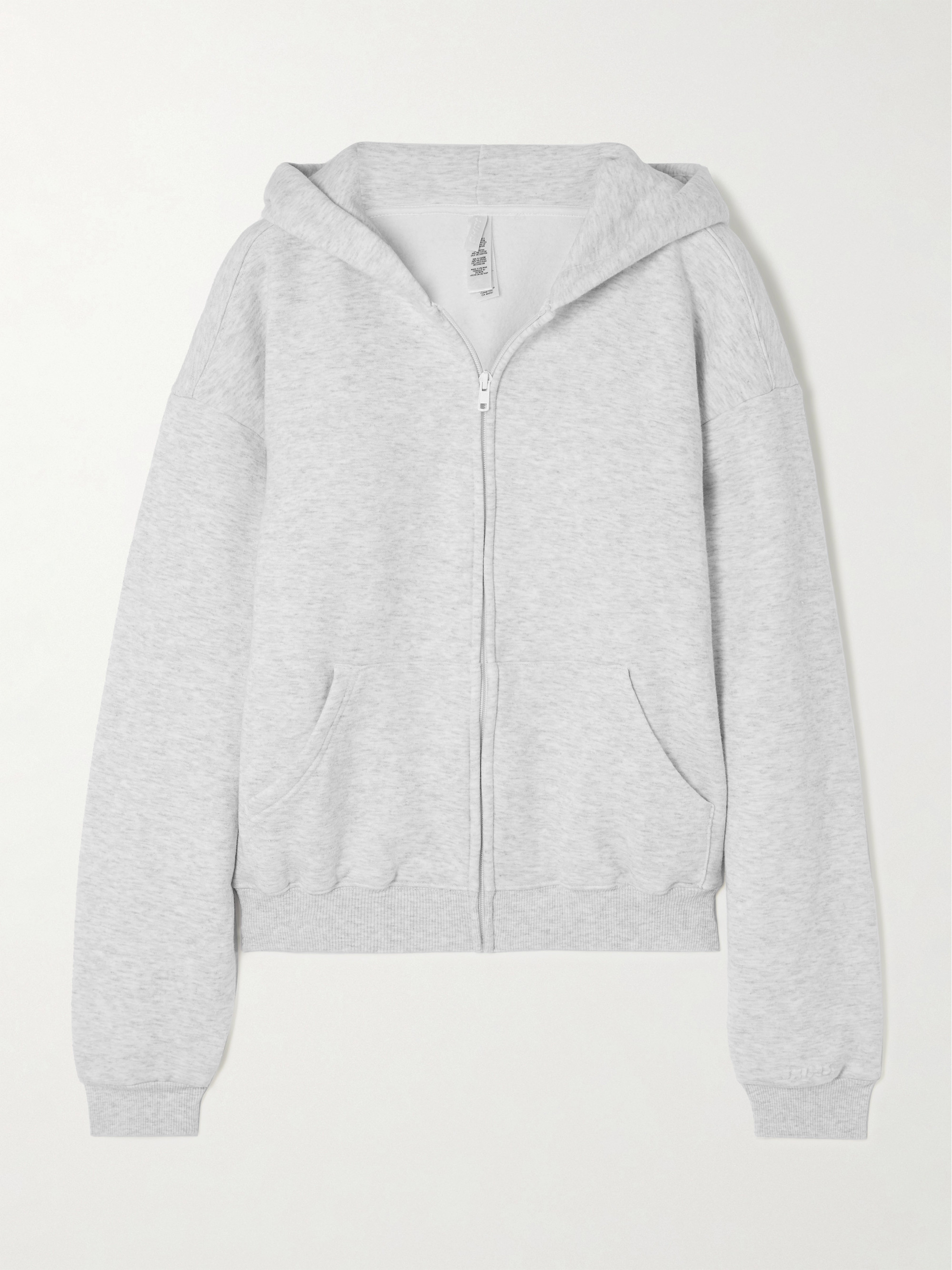 Skims Classic Zip Up Hoodie - Light Heather Grey thumbnail