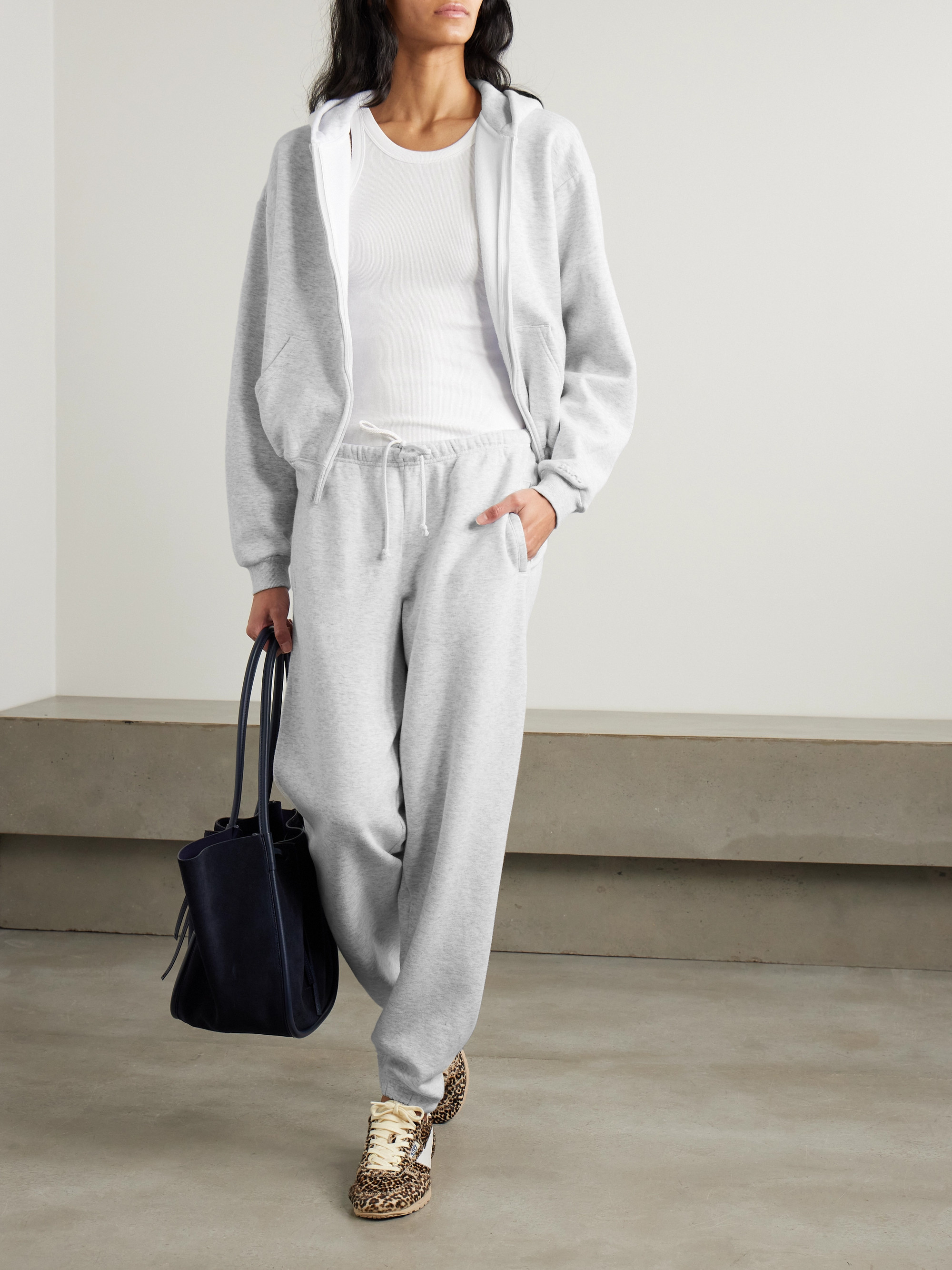 Skims Classic Zip Up Hoodie - Light Heather Grey thumbnail