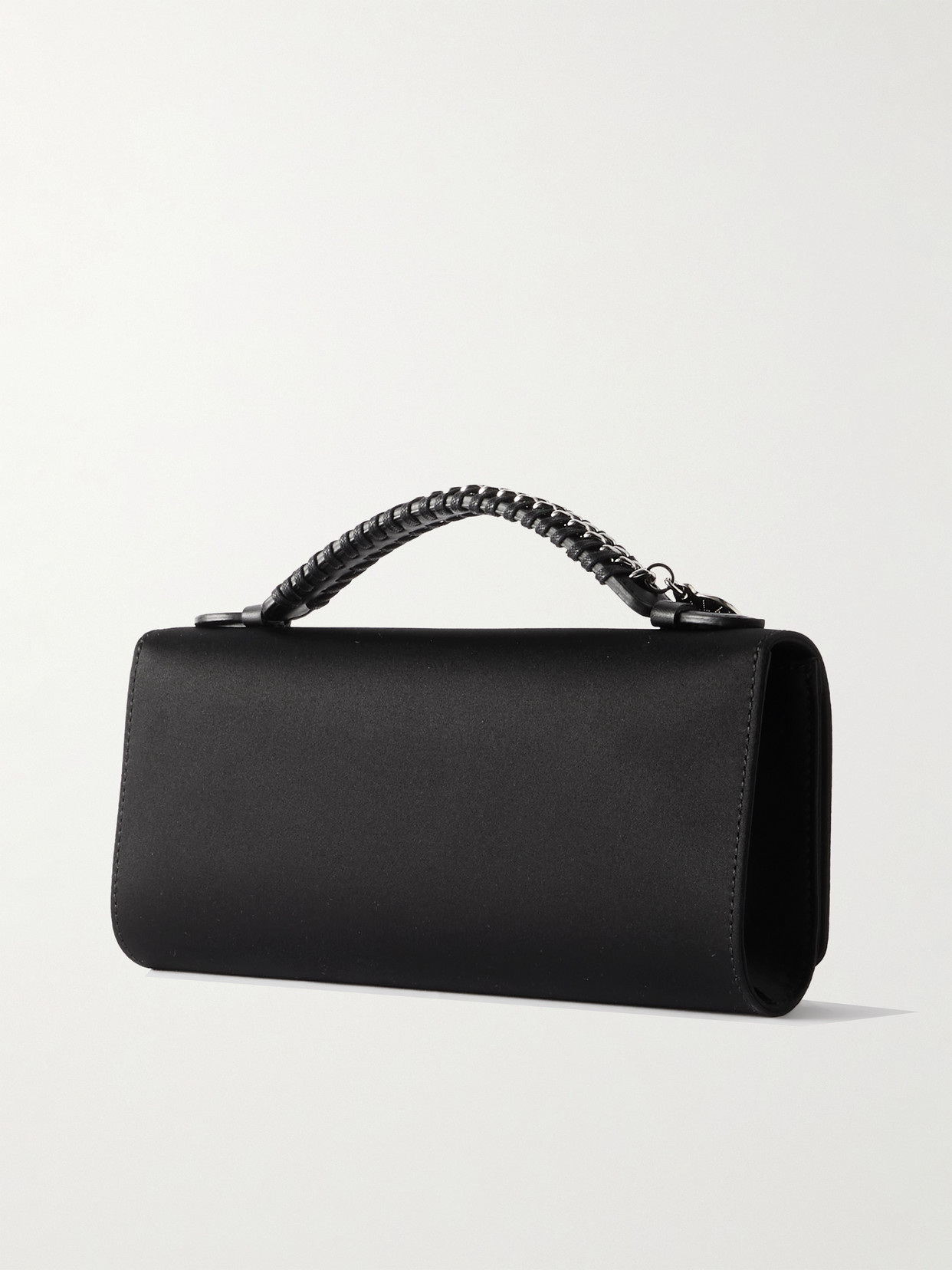 Stella Mccartney Falabella Embellished Satin Clutch