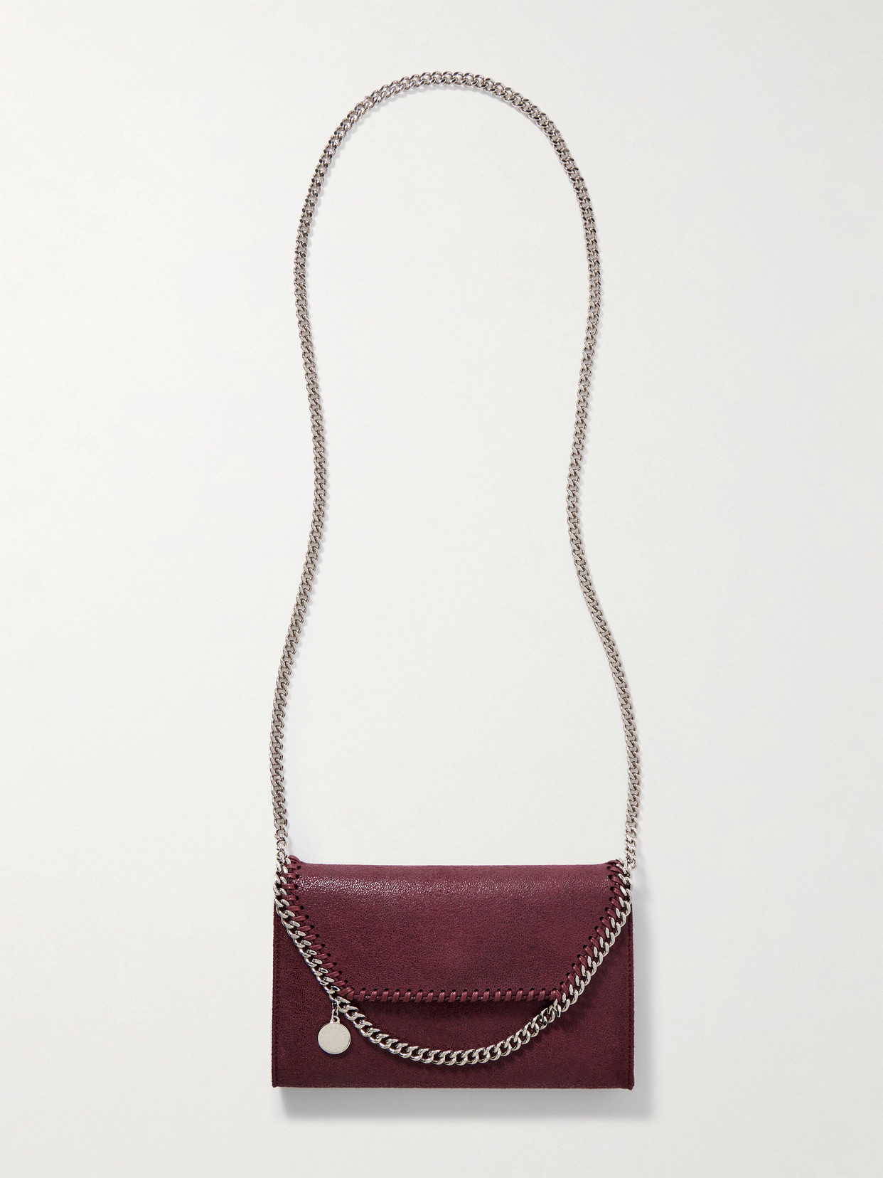 Stella Mccartney Falabella Mini Chain-embellished Brushed Shoulder Bag