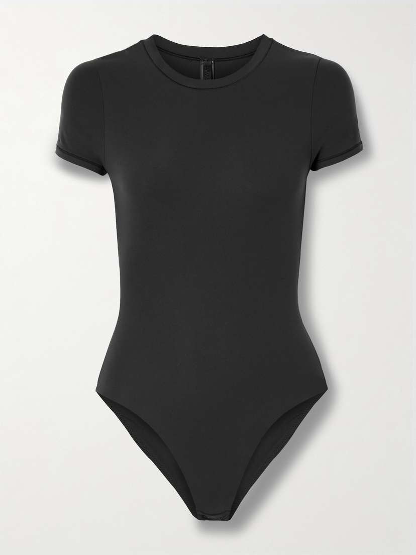 Skims Fits Everybody T-shirt Bodysuit - Onyx