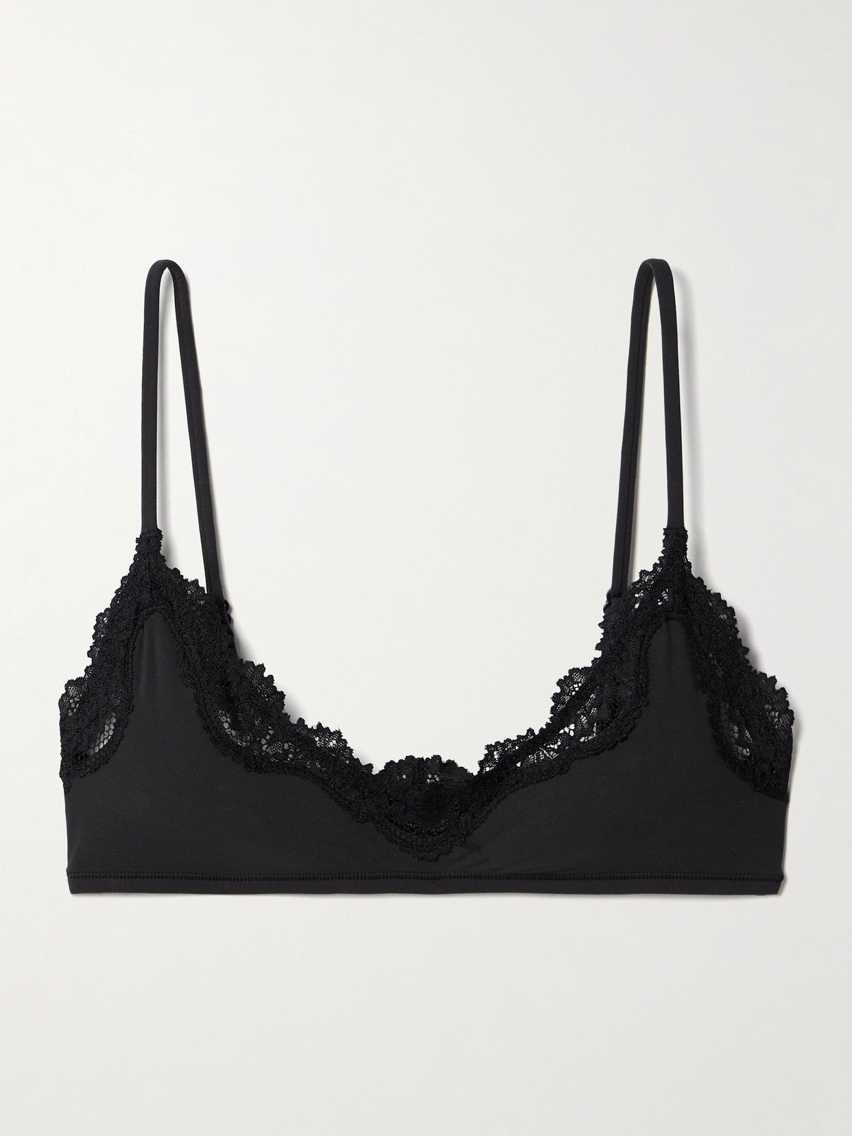 SKIMS - Fits Everybody Lace Bralette - Onyx