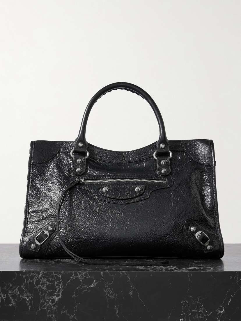 Balenciaga Le City Medium Textured-leather Tote