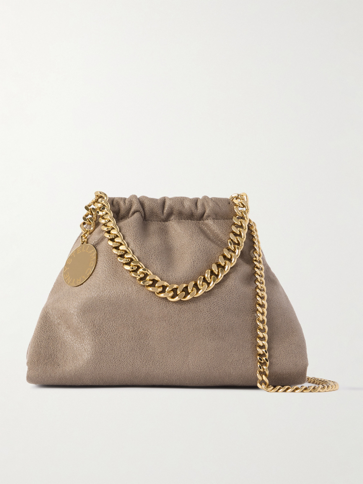 Stella Mccartney Falabella Mini Vegan Shoulder Bag In Green