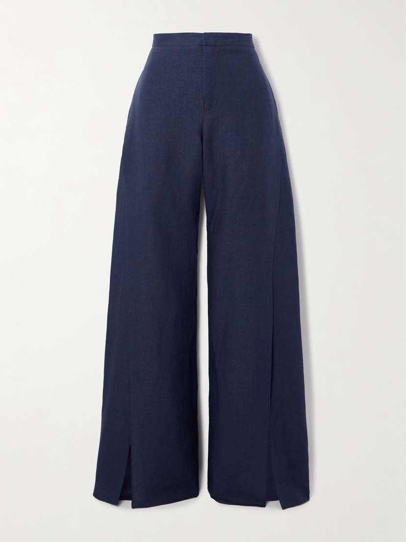 Ralph Lauren Collection Leora Linen Wide-leg Pants