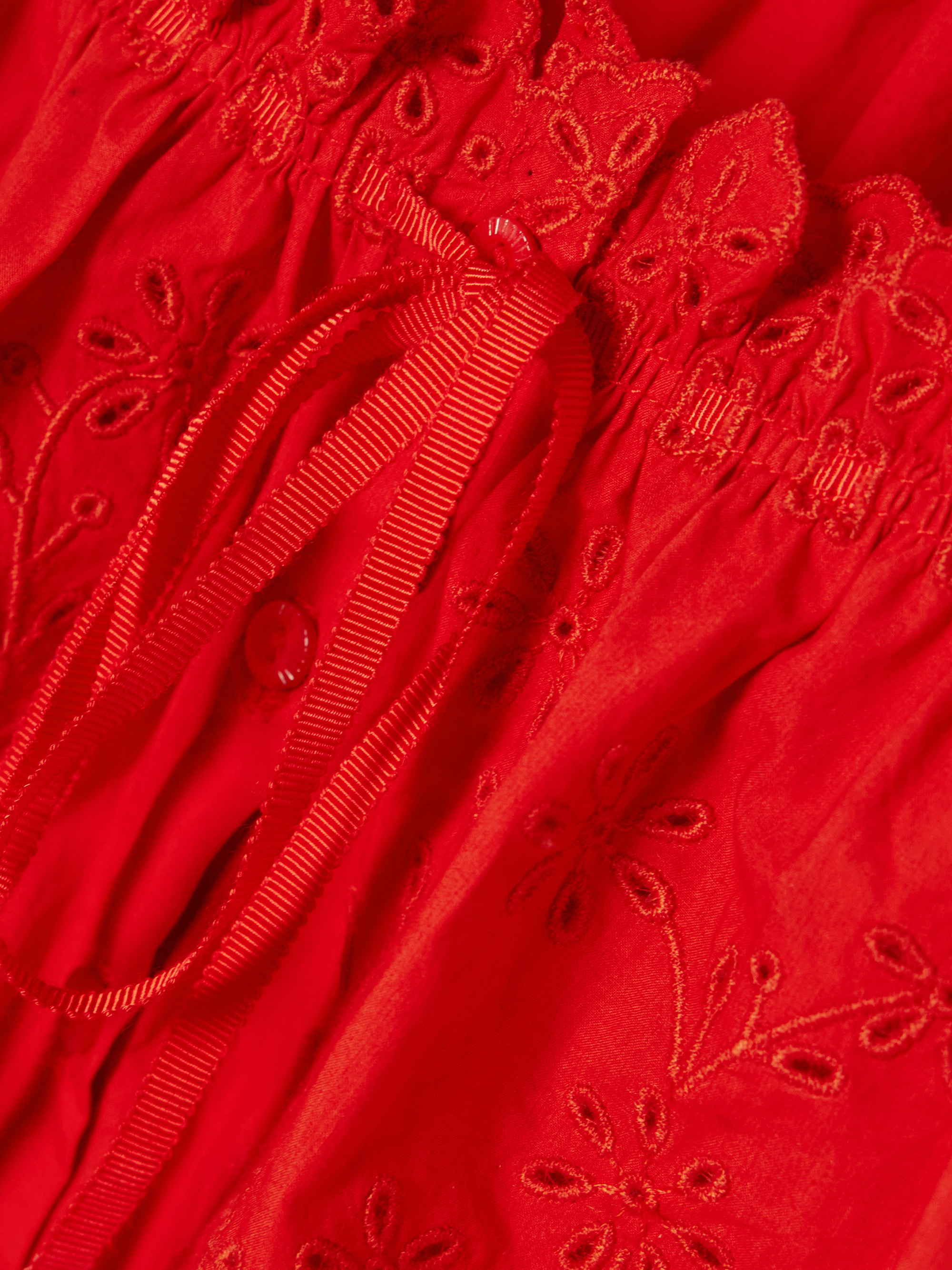 Dôen Nera broderie anglaise organic cotton-voile top thumbnail