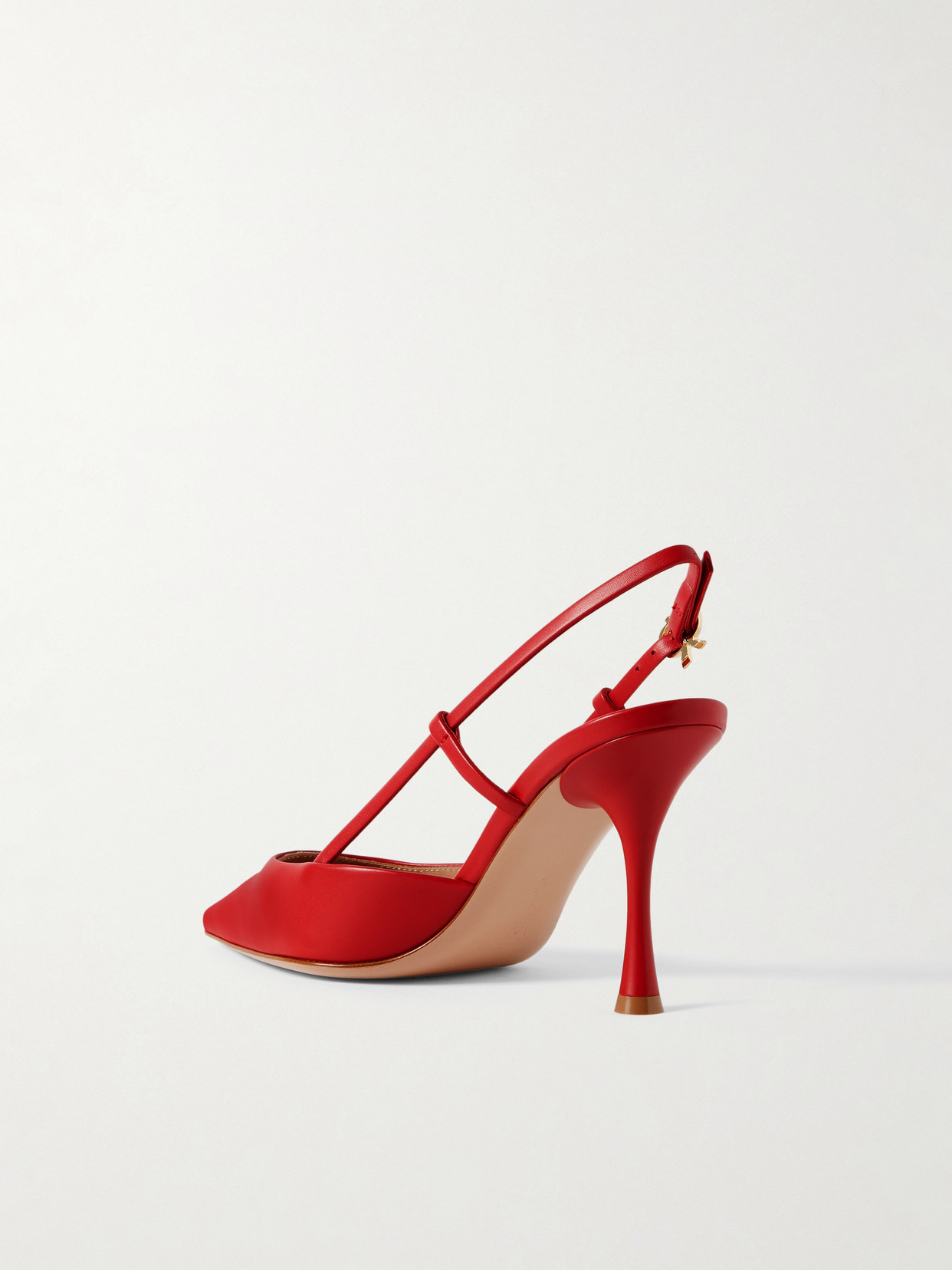 Gianvito Rossi Ascent 85 Leather Slingback Pumps