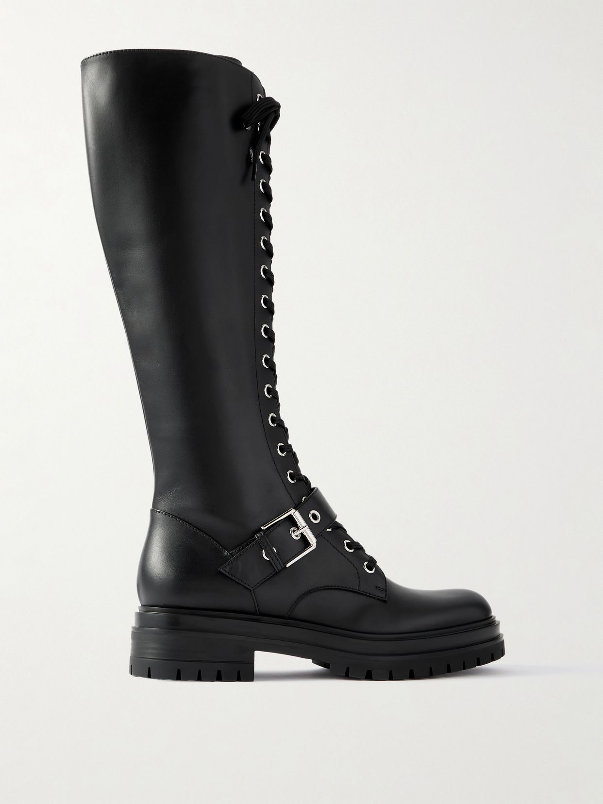 leather knee boots