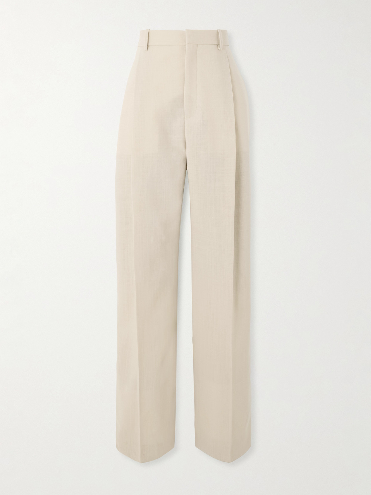 Wardrobe.nyc Pleated Wool Wide-leg Pants