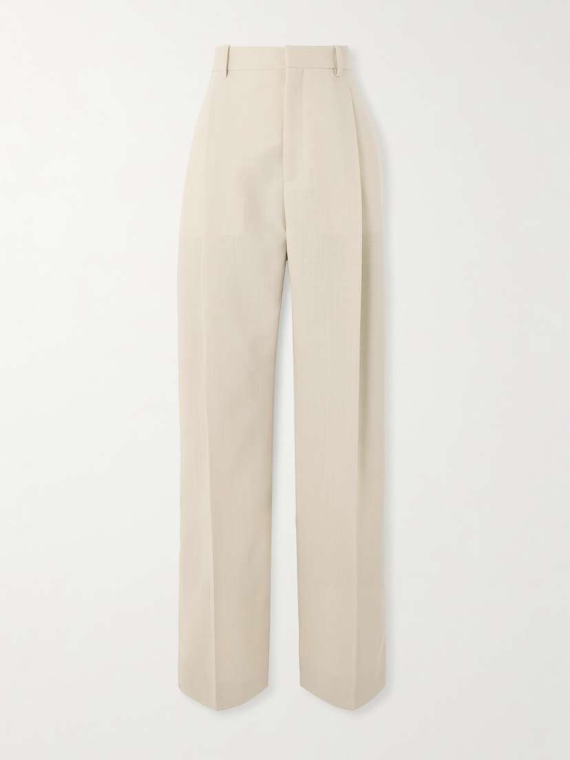 Wardrobe.NYC Pleated Wool Wide-leg Pants