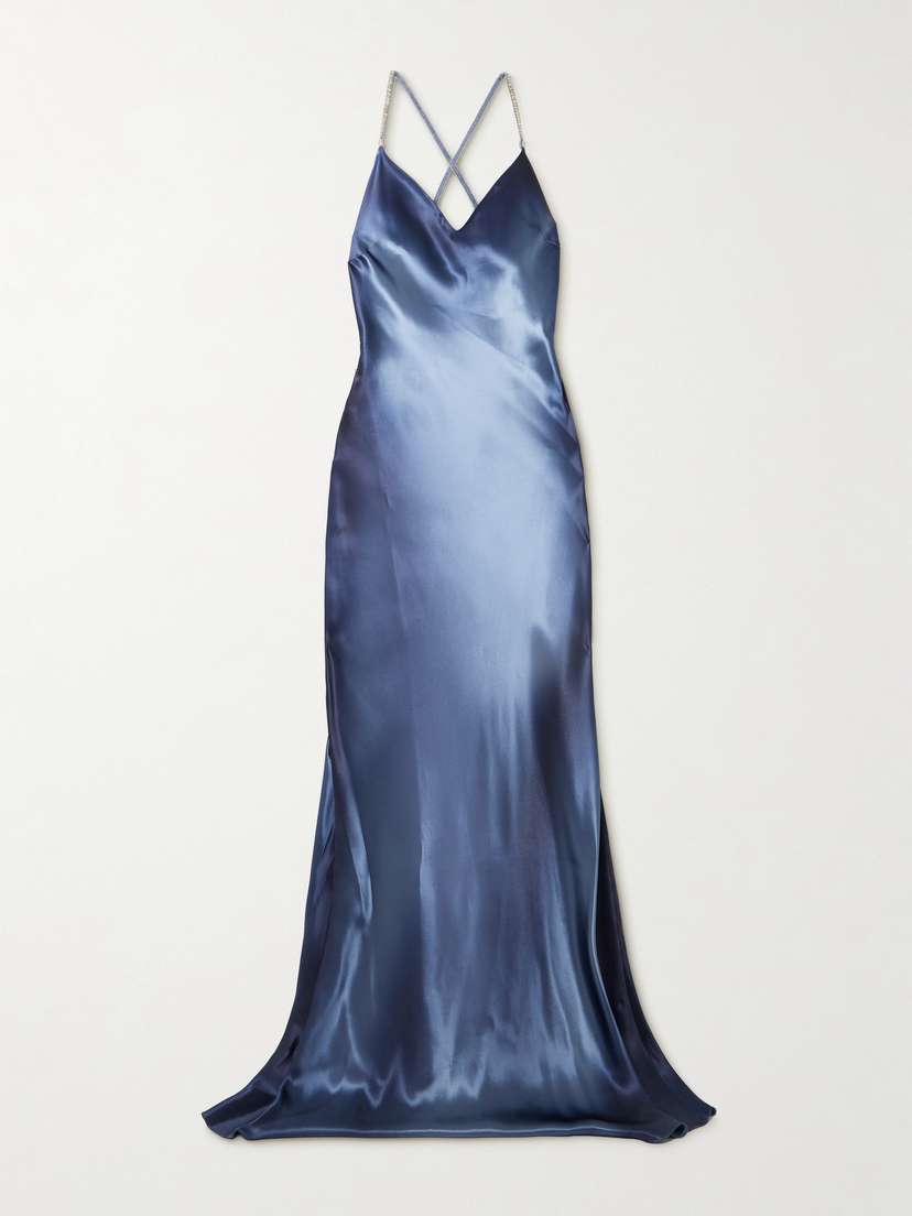 Ralph Lauren Collection Autumn Crystal-embellished Charmeuse Gown