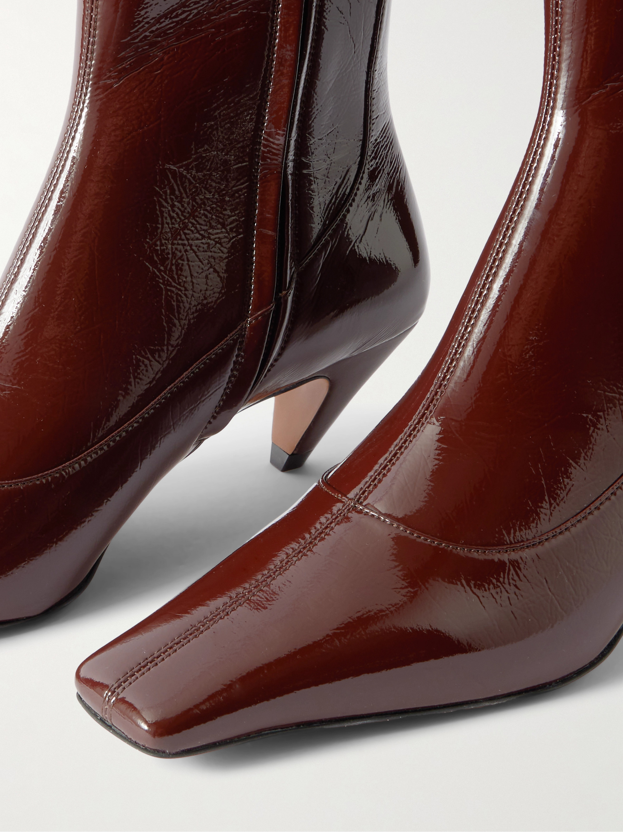 Stella McCartney Spur glossed ankle boots thumbnail